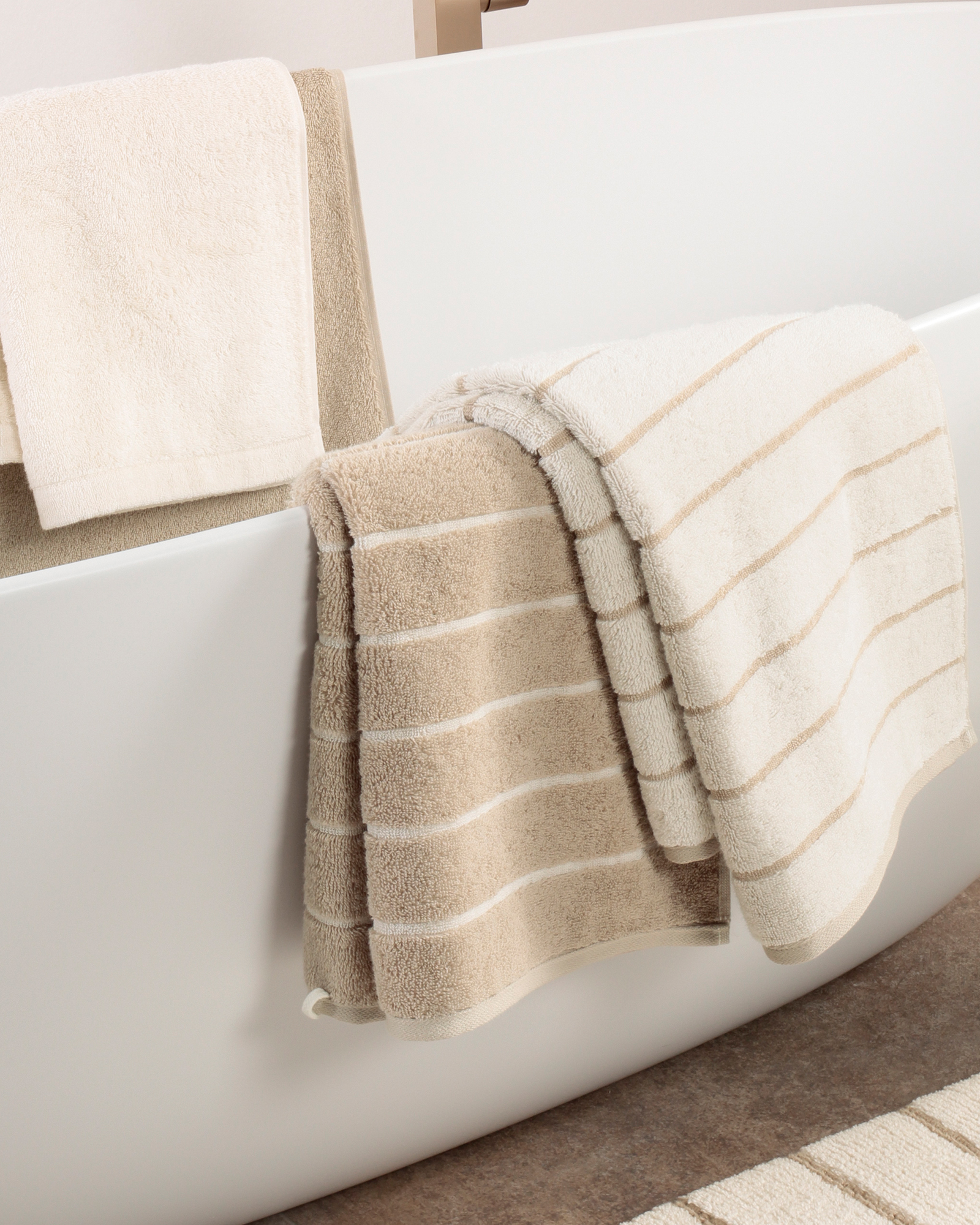 Cawö Handtücher Balance Doubleface 6232 natur - 33 - Handtuch 50x100 cm