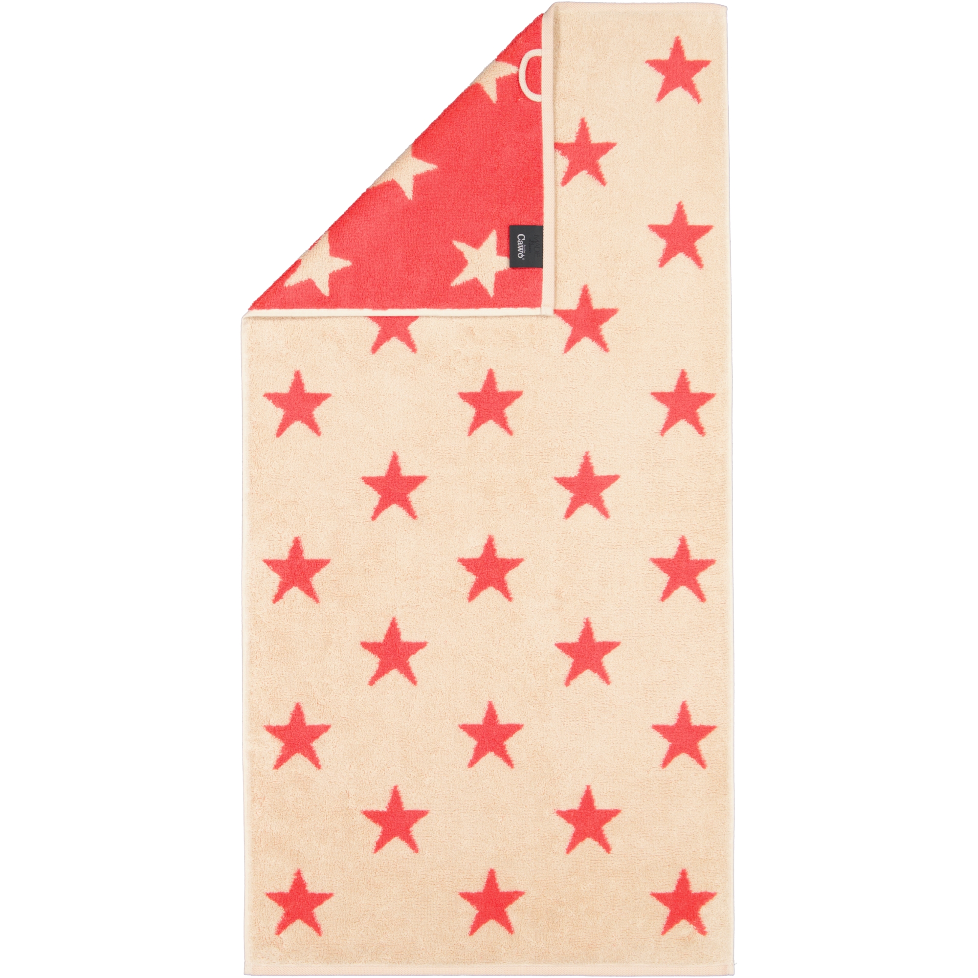 Cawö Handtücher NEW STARS Sterne groß 6260 beige/pink - 32