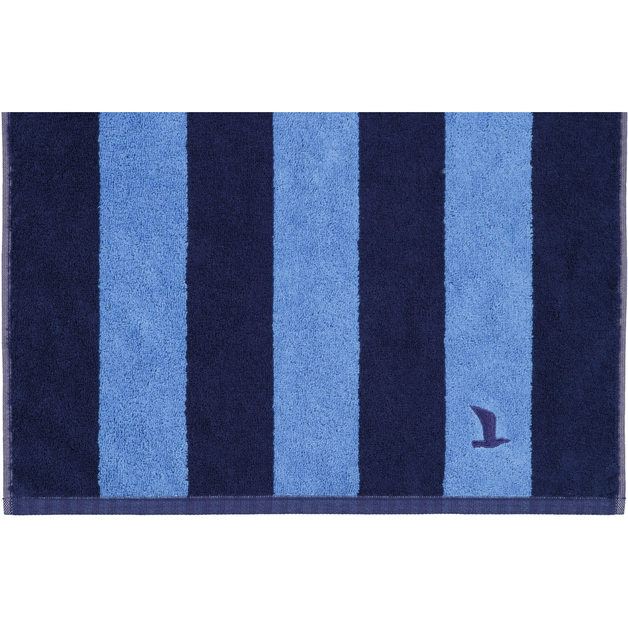 Möve Handtücher Superwuschel Blockstreifen deep sea/cornflower - 042