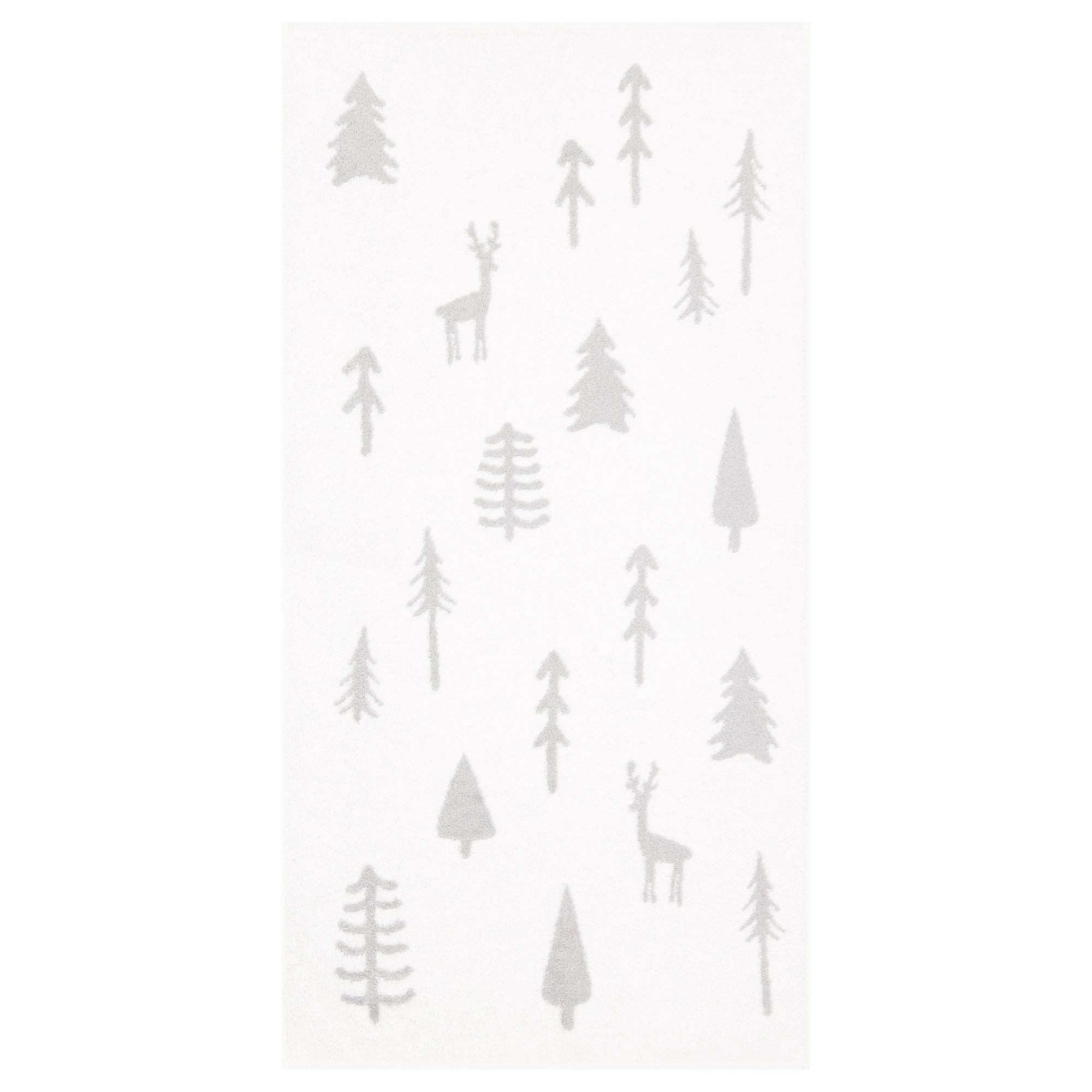 Cawö Handtücher WINTER EDITION Tannen 6273 weiß/platin - 67