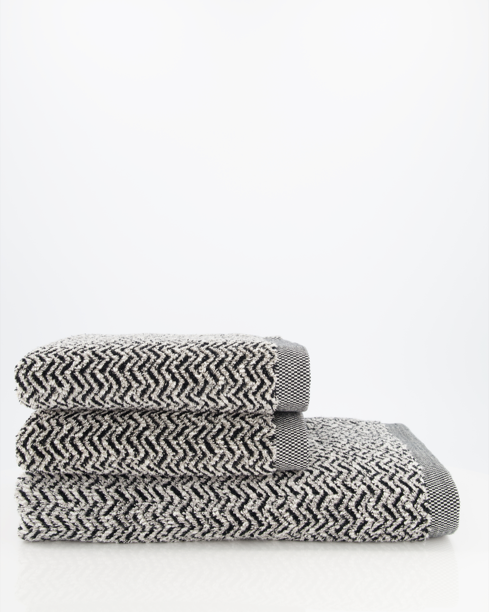 Möve Handtücher Brooklyn Fischgrat nature-black - 081