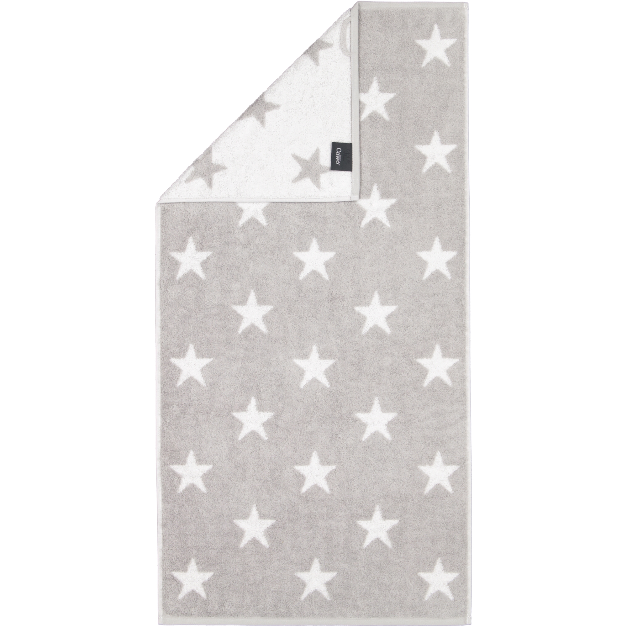 Cawö Handtücher NEW STARS Sterne groß 6260 platin/weiß - 76
