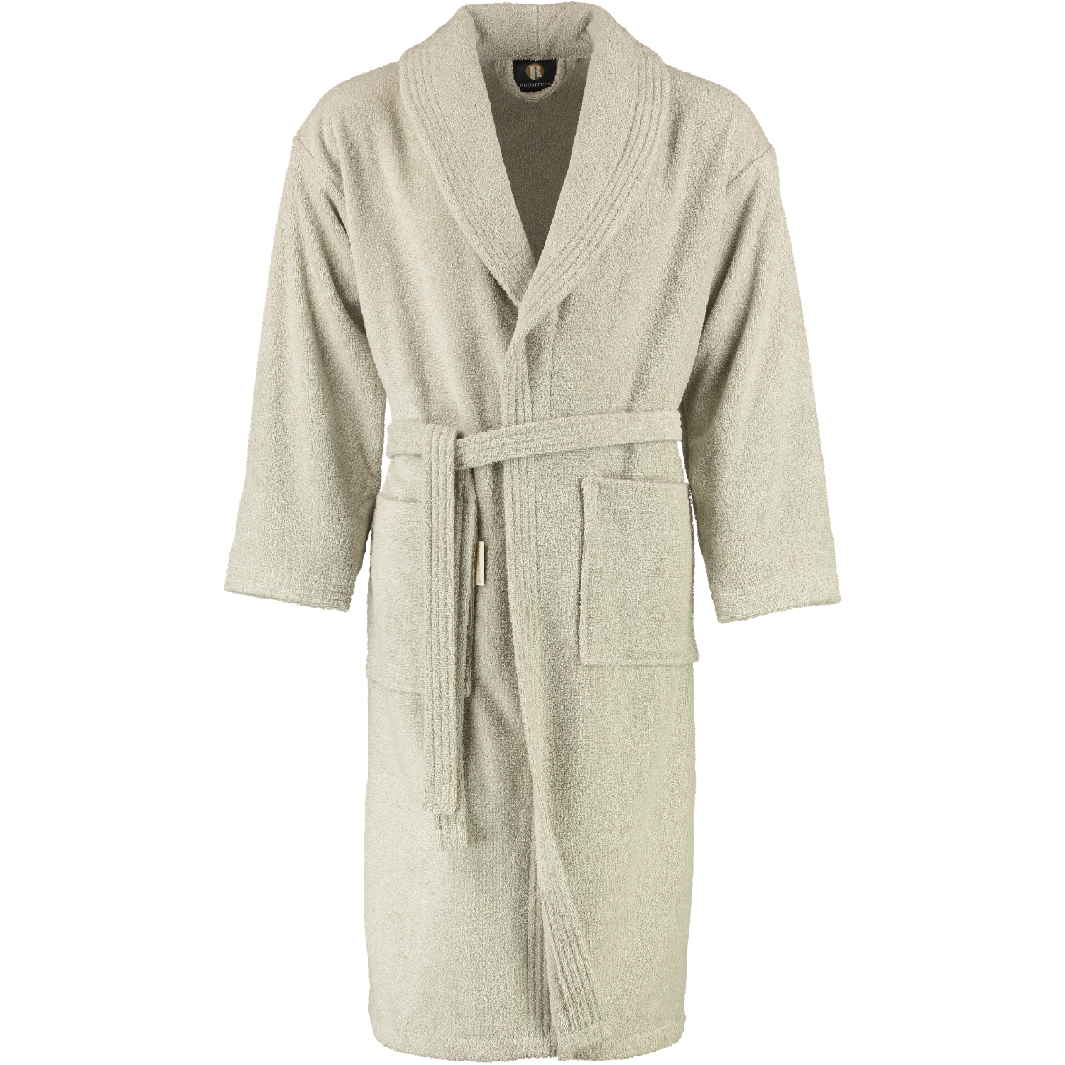 Rhomtuft RHOMTUFT Bademäntel unisex Schalkragen Sir & Lady stone - 320