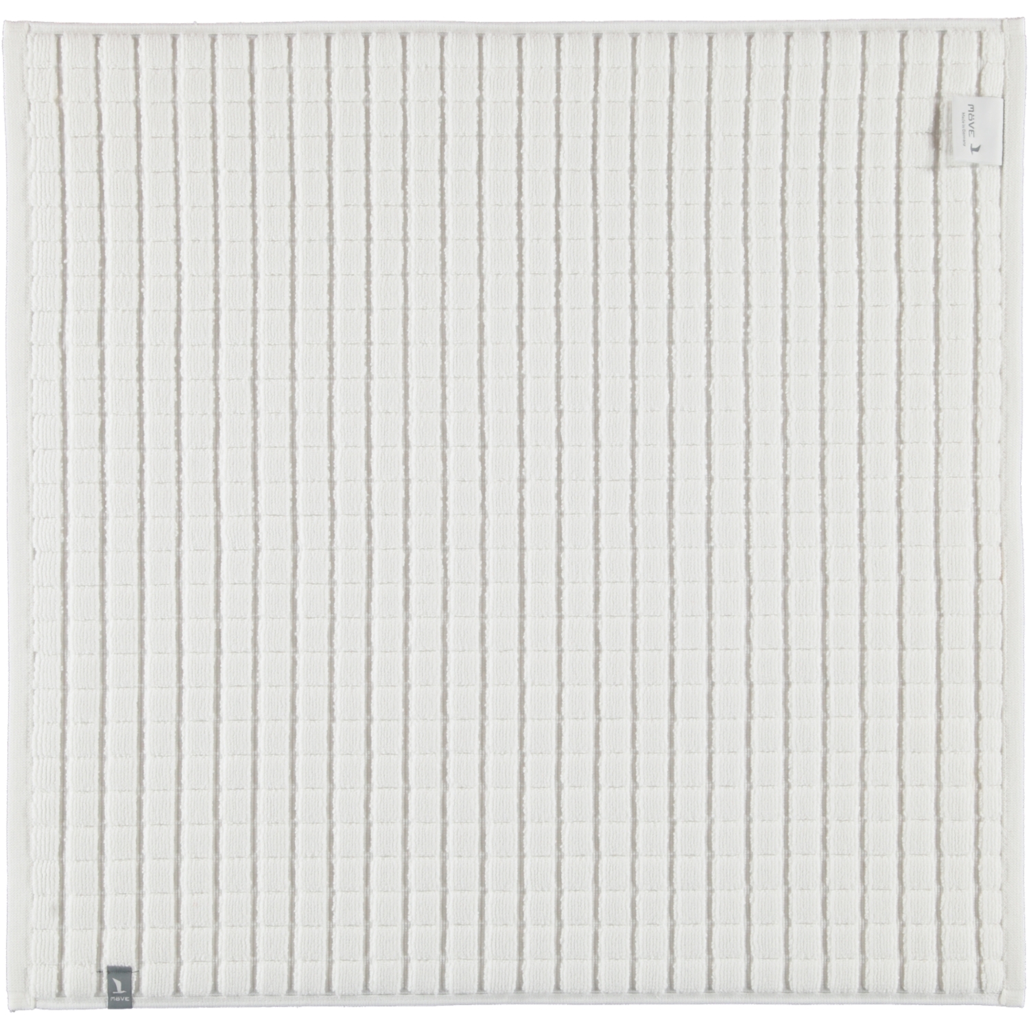 Möve Badteppich - Piquee - Größe: 60x60 cm - Farbe: snow - 001 (1-0798/8127)