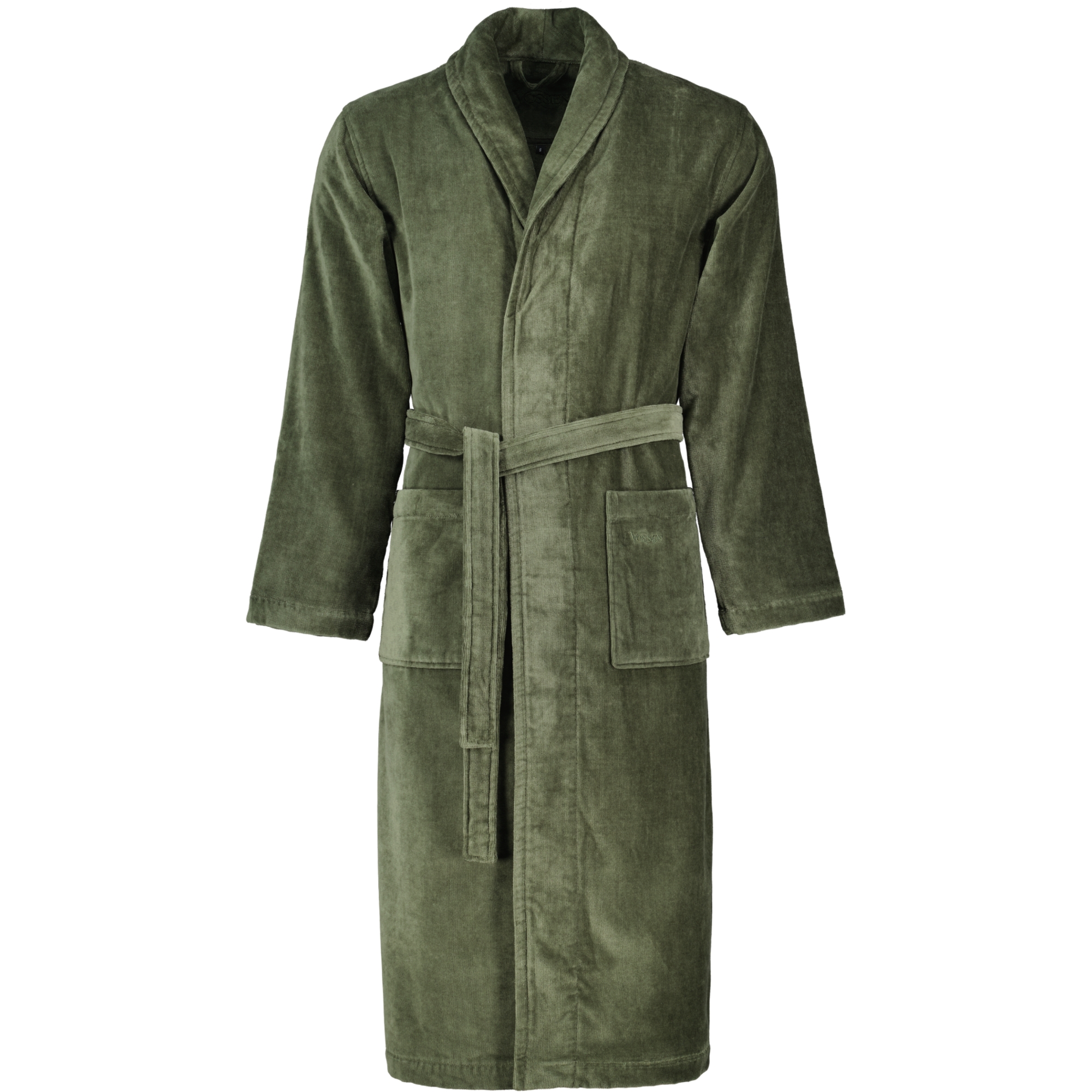 Vossen Bademäntel unisex Schalkragen Feeling-L mud green - 5830