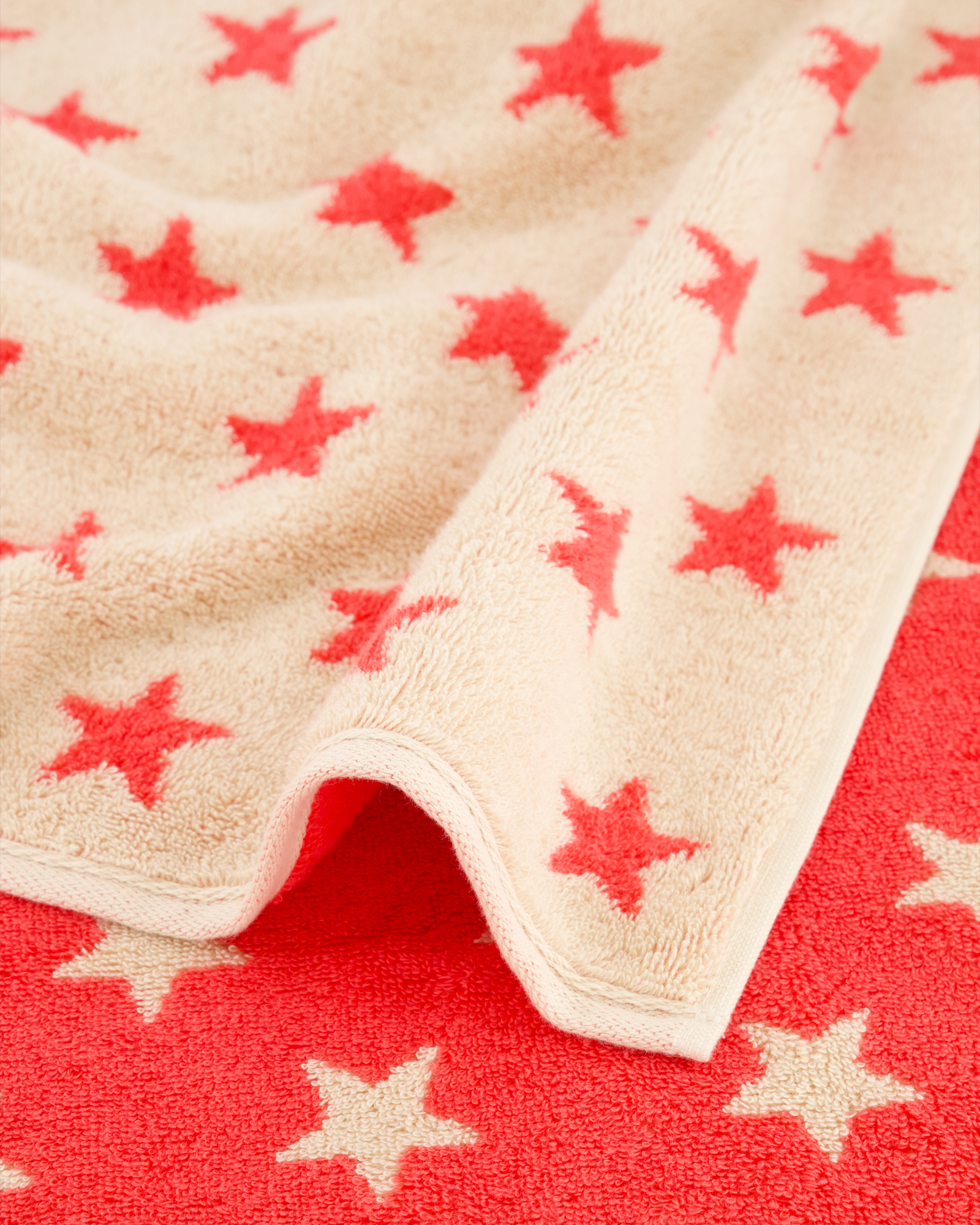 Cawö Handtücher NEW STARS Sterne klein 6261 beige/pink - 32