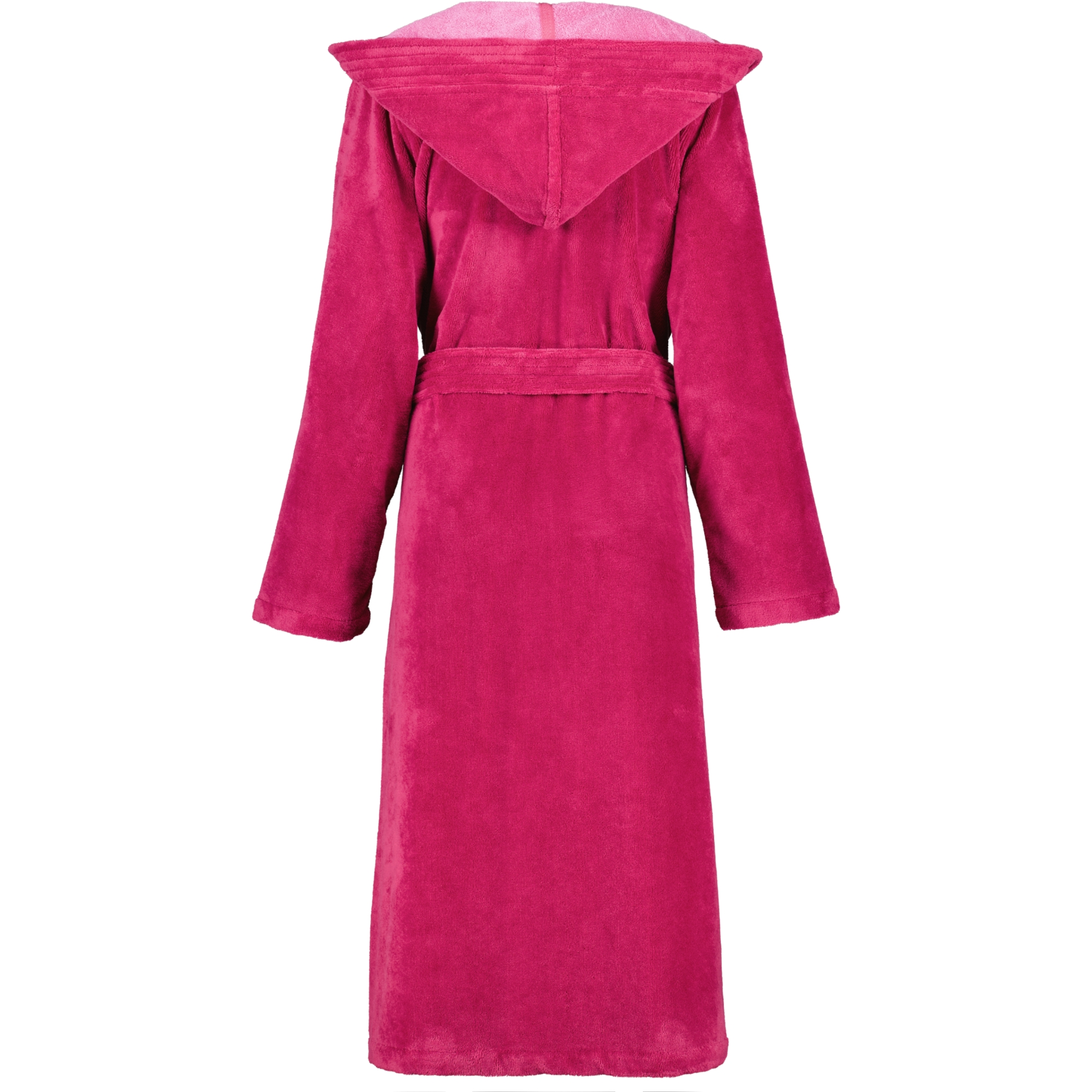 Cawö Home Damen Bademantel Kapuze  802 - Farbe: beere - 22 - S