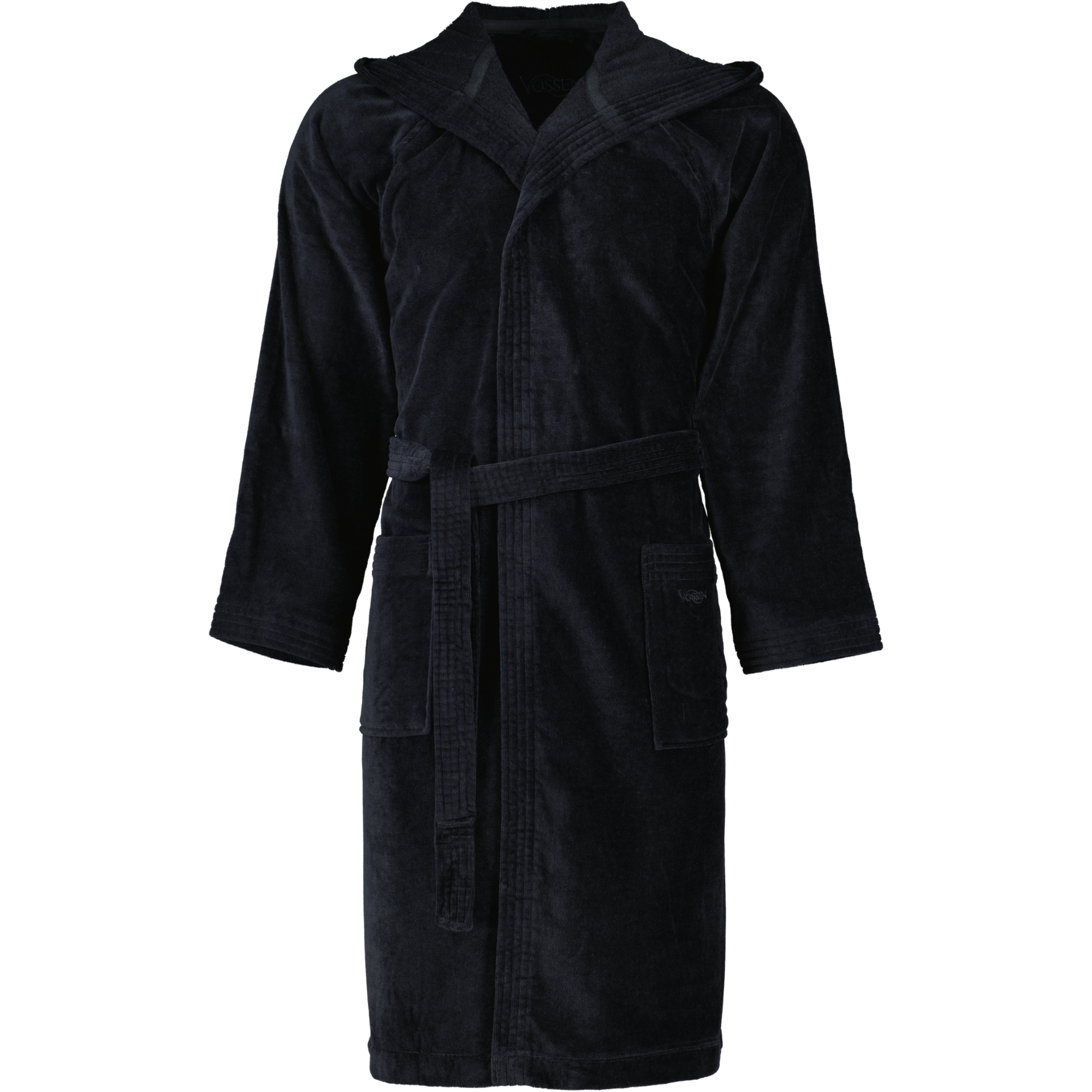 Vossen Bademäntel unisex Kapuze Texas schwarz - 7900