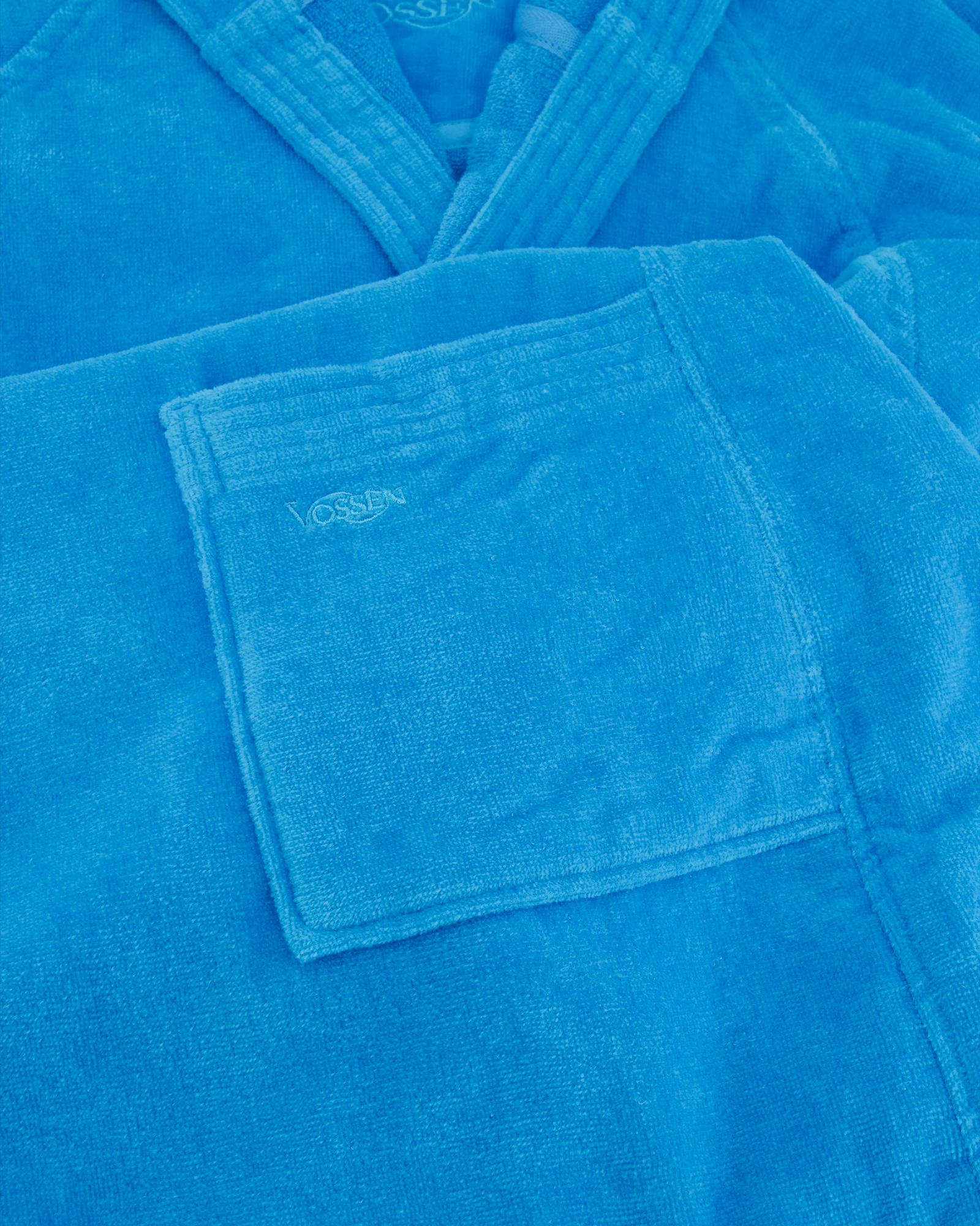 Vossen Bademäntel unisex Kurzmantel mit Kapuze Texas turquoise - 5570 - L