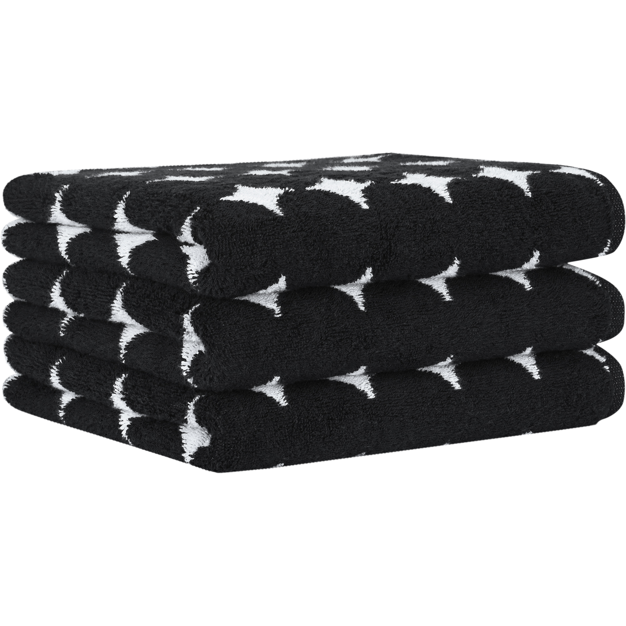Cawö Handtücher Black&White Bubbles 6279 schwarz/weiß - 96