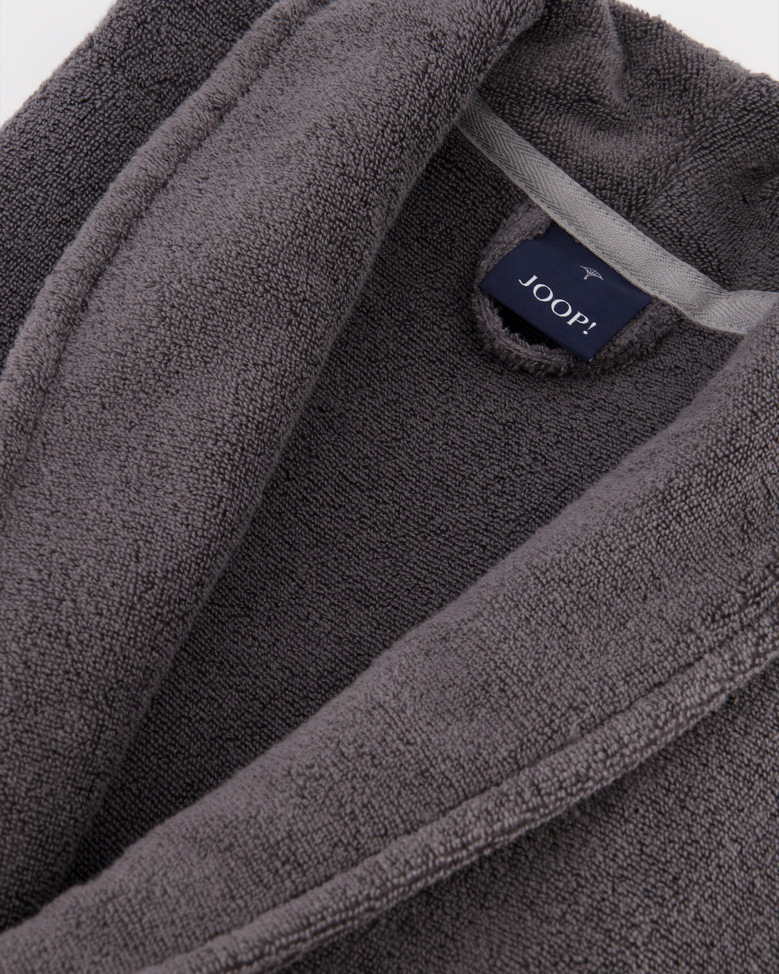 JOOP Damen Bademantel Schalkragen 1650 - Farbe: Anthrazit - 764 - L