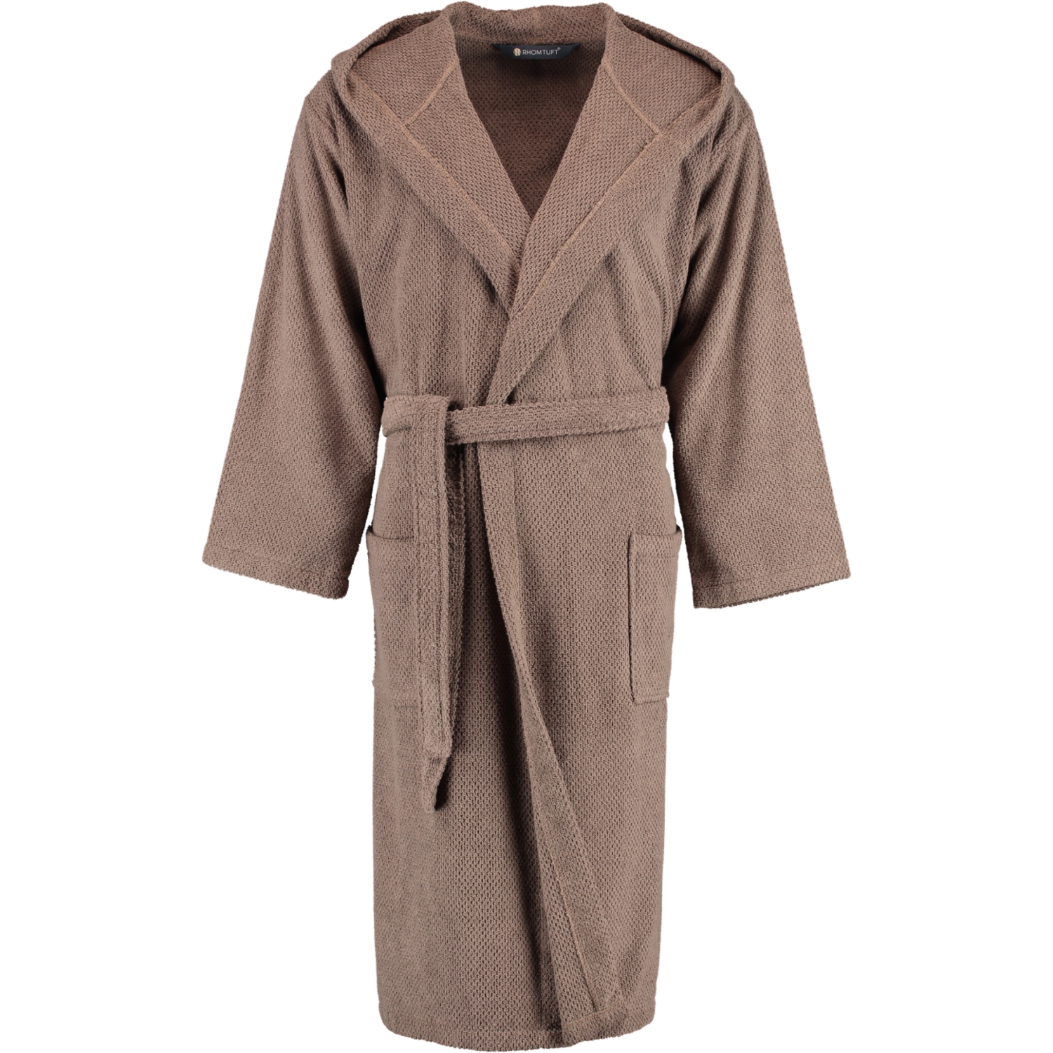 Rhomtuft RHOMTUFT Bademäntel unisex Kapuze Baronesse taupe - 58