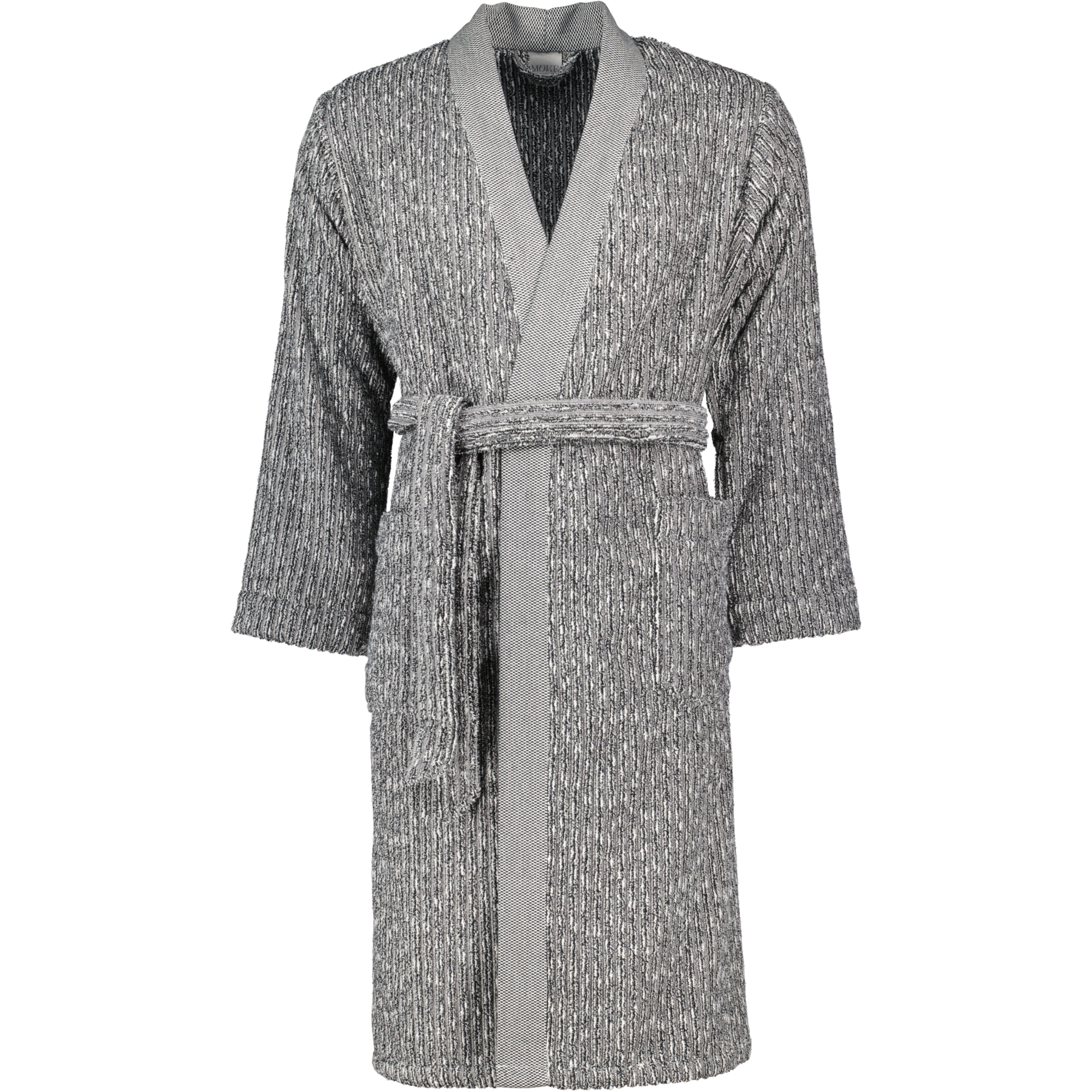 Möve Bademäntel unisex Kimono Brooklyn Pinstripe nature/black - 081
