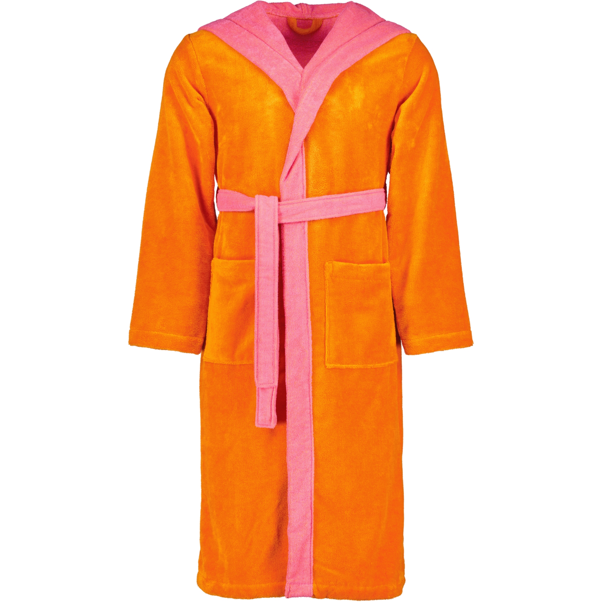 Vossen Bademäntel unisex Kapuze Poppy electric orange/prim rose - 0033