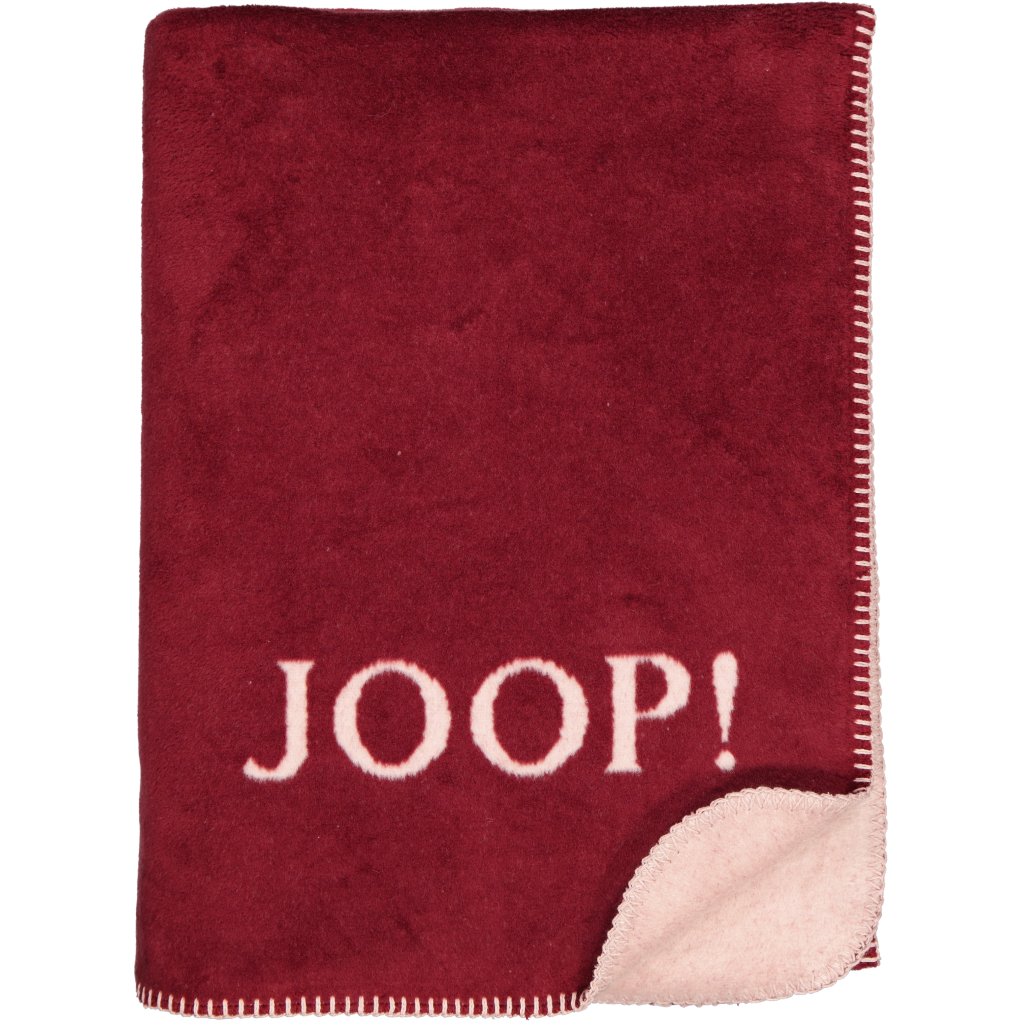 JOOP! Wohndecken Uni-Doubleface Rouge - 150x200 cm