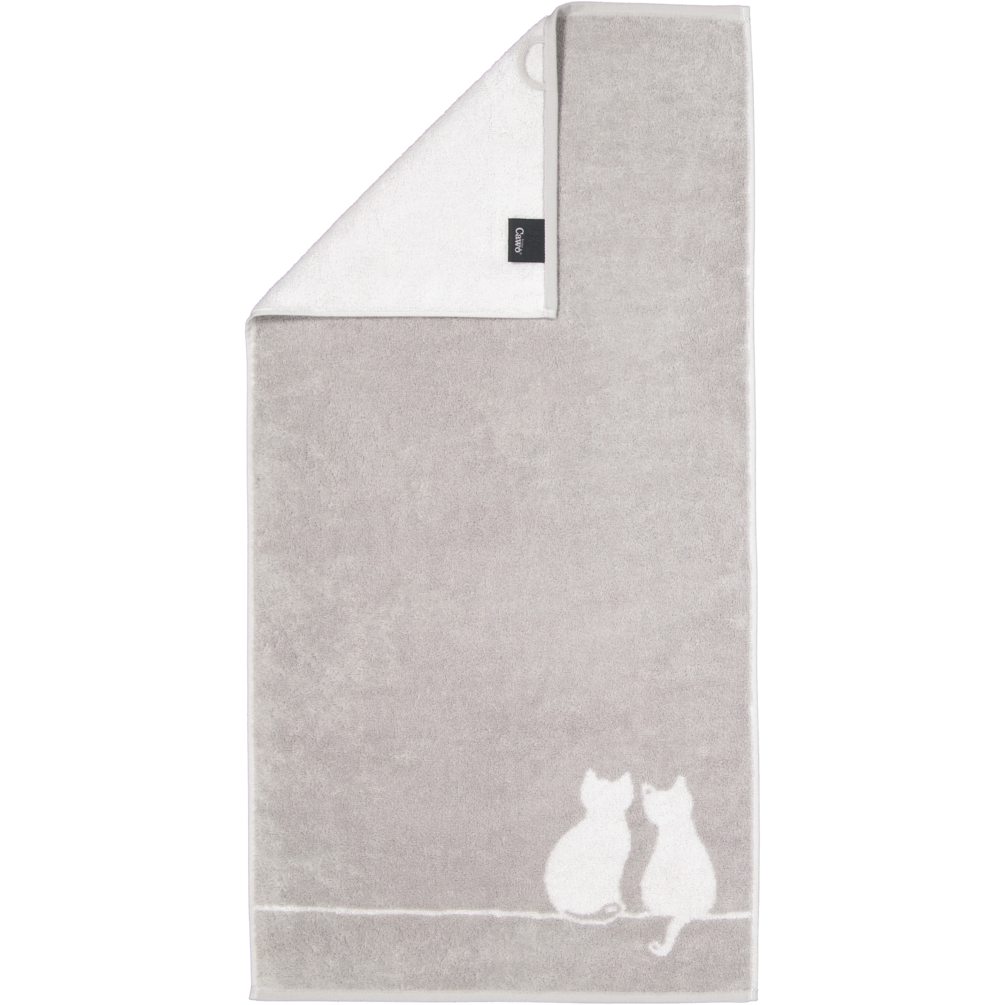 Cawö Handtücher CUTE CATS EDITION You & Me 6263 platin/weiß - 76