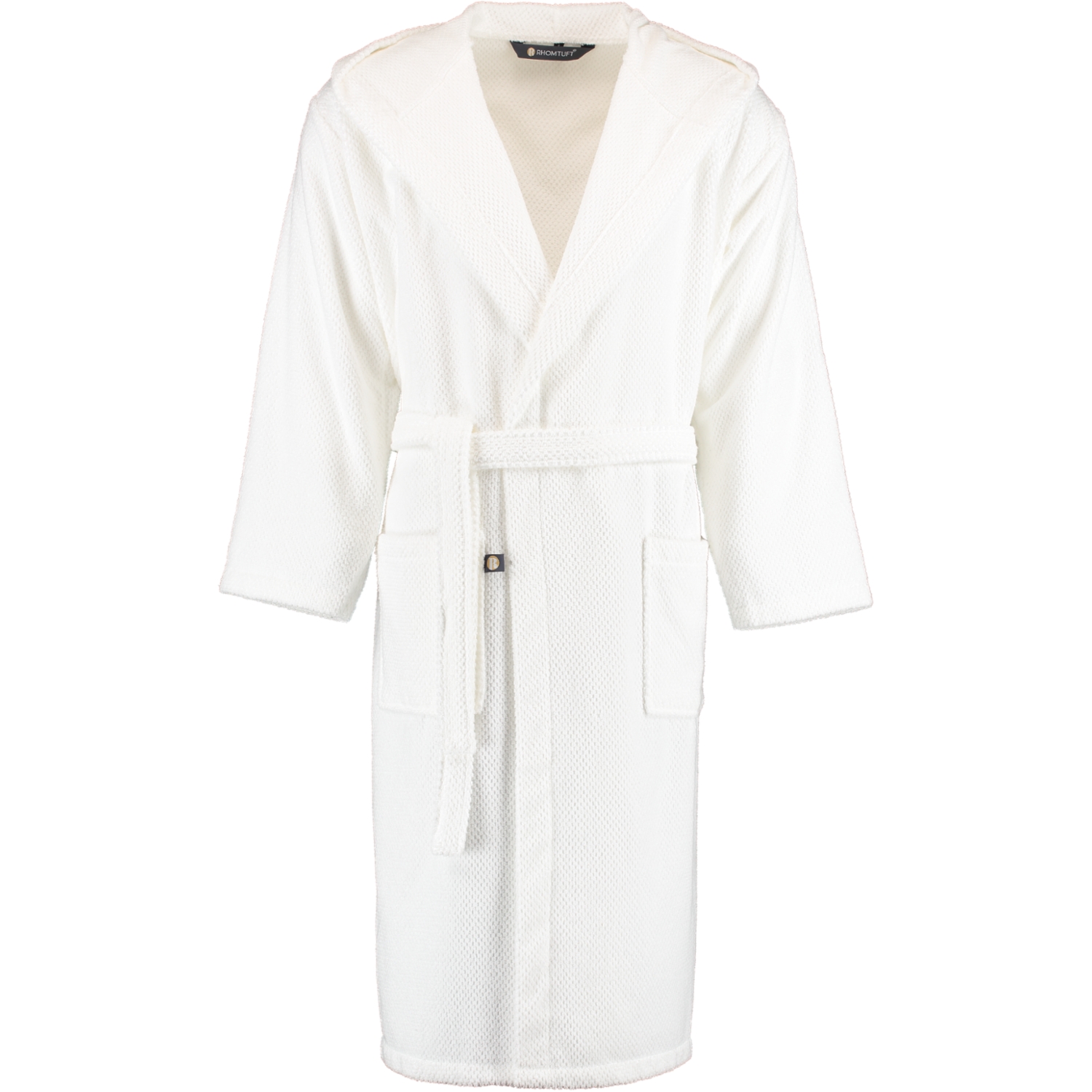 Rhomtuft RHOMTUFT Bademäntel unisex Kapuze Baronesse weiß - 01