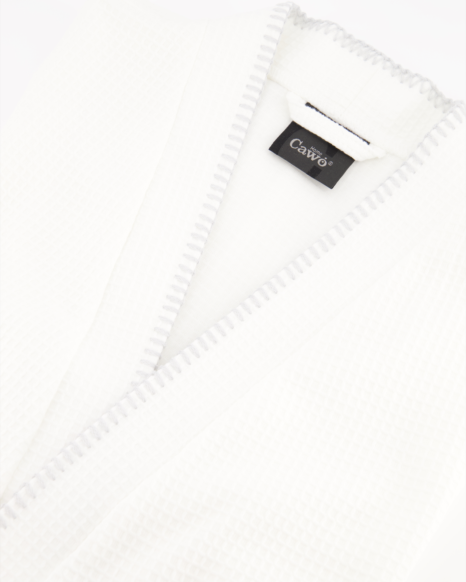 Cawö Home Bademäntel Damen Kimono Pique 812 weiß - 67 - XS