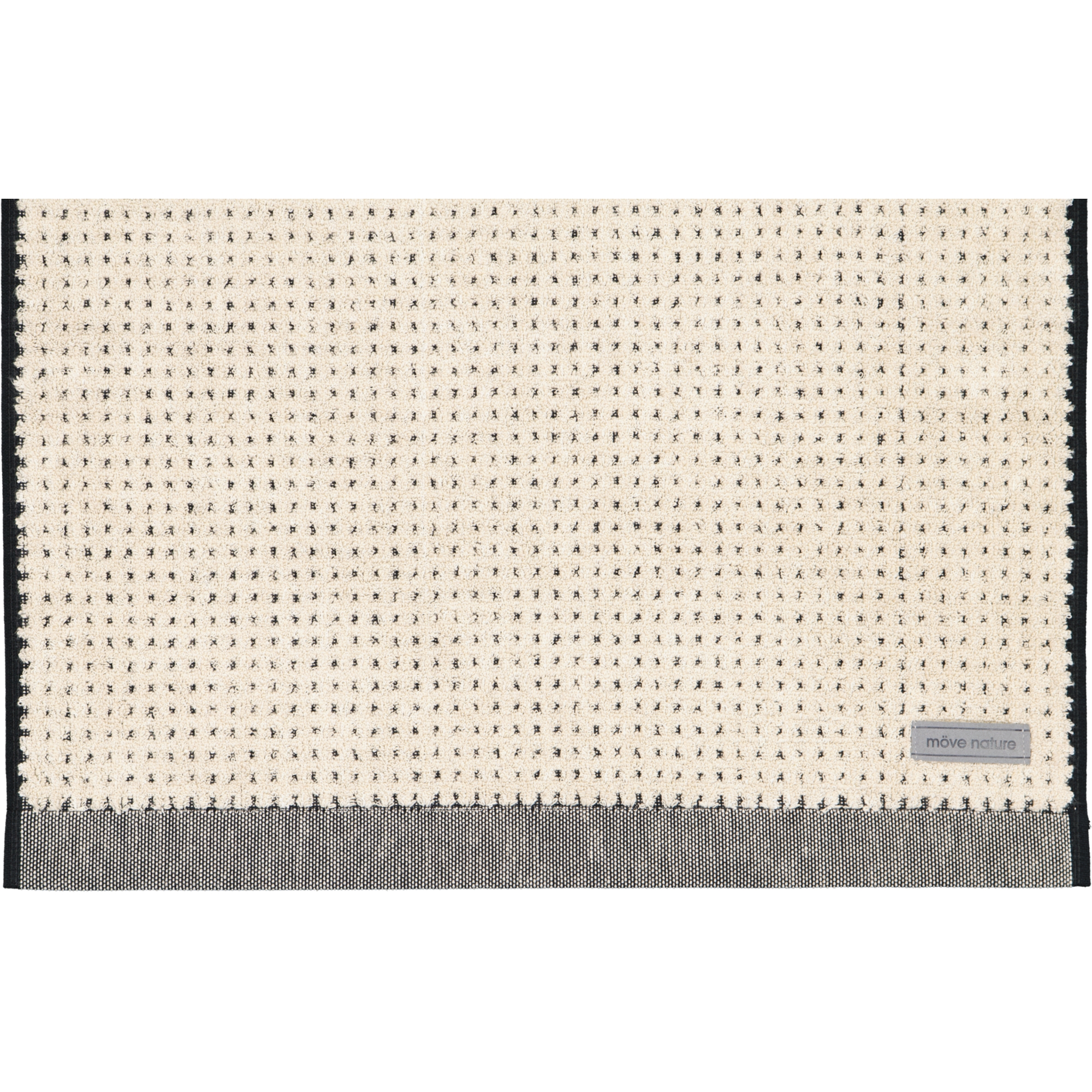 Möve Handtücher Eden Piquee Struktur nature/black - 081