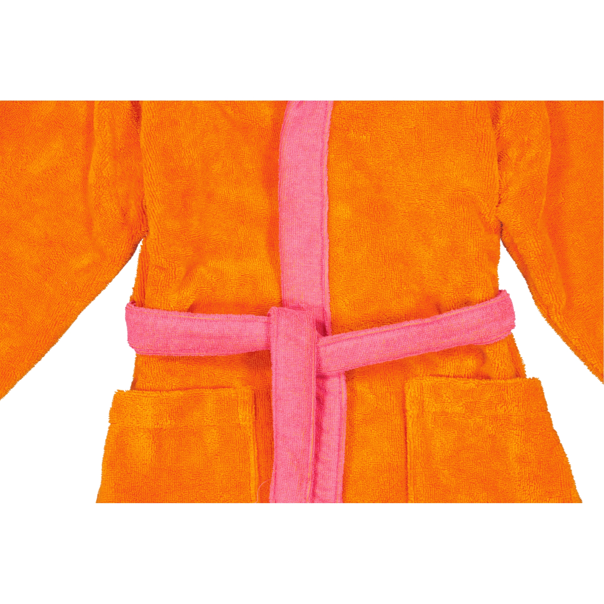 Vossen Bademäntel Kinder Kapuze Bixie electric orange/prim rose - 0006