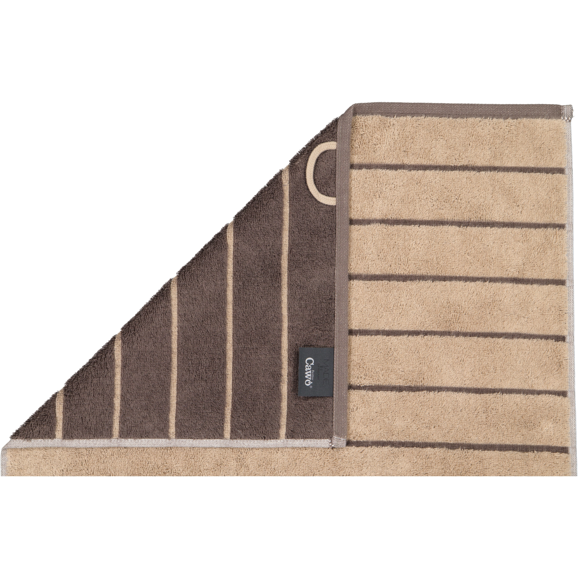 Cawö Handtücher Balance Doubleface 6232 sand - 39 - Gästetuch 30x50 cm
