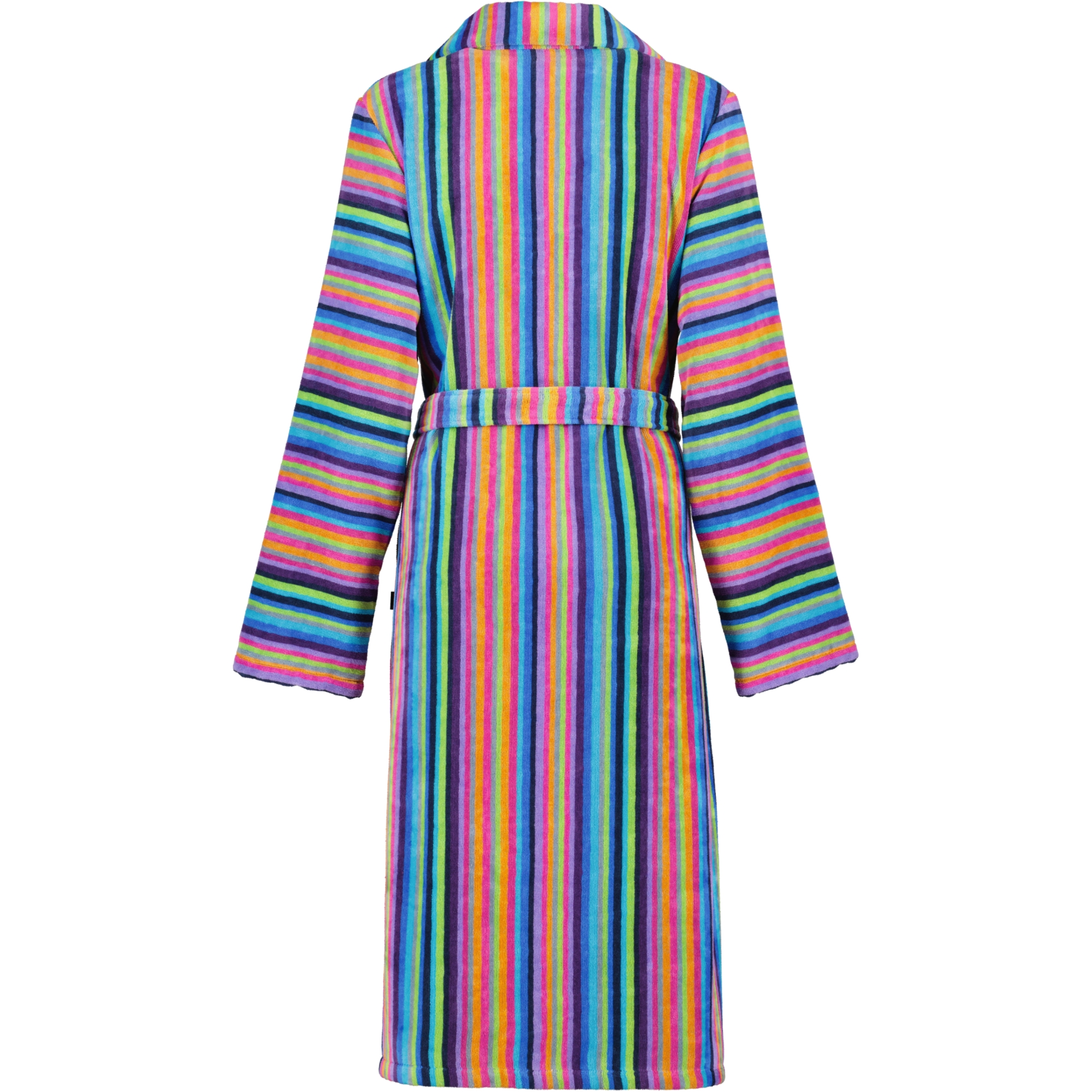 Cawö - Damen Bademantel Leichtvelours - 2-Wege-Reißverschluss 1456 - Farbe: 14 - multicolor - L