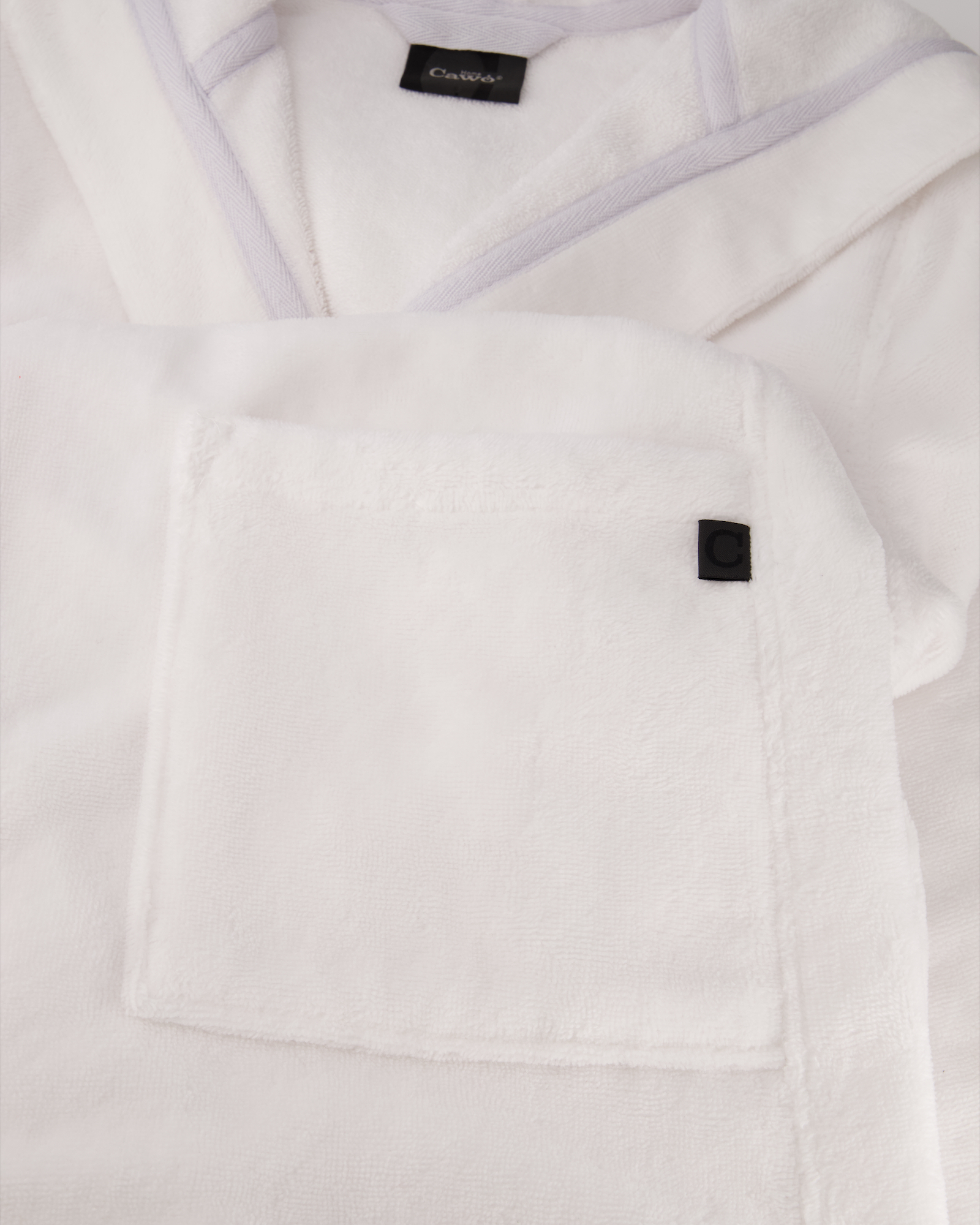 Cawö Home - Damen Bademantel Kapuze 825 - Farbe: weiß - 67 - S