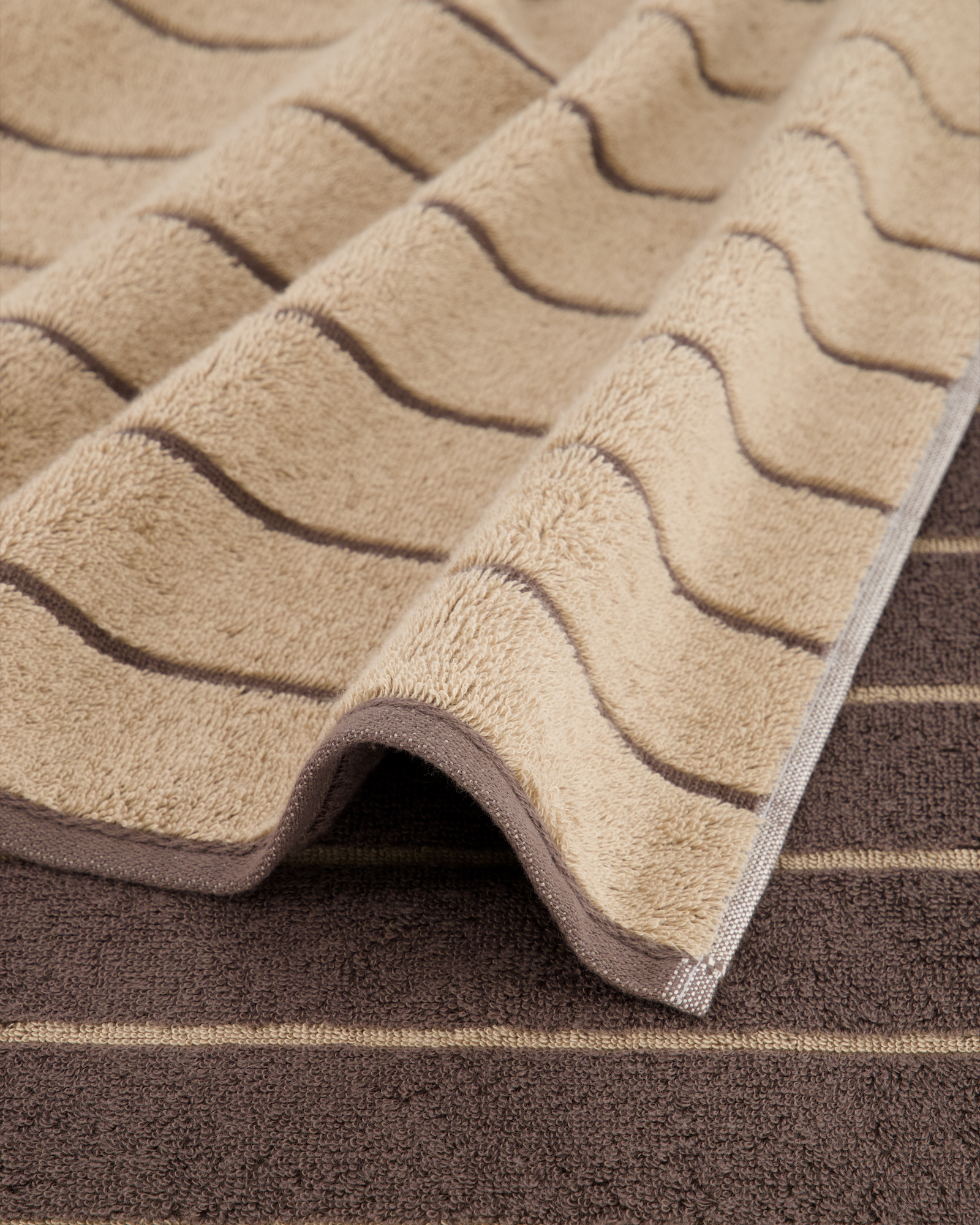 Cawö Handtücher Balance Doubleface 6232 sand - 39 - Gästetuch 30x50 cm