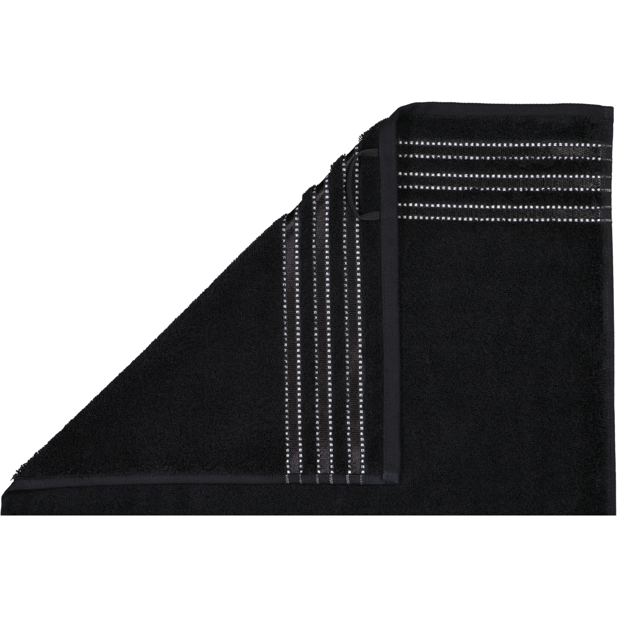 Vossen Handtücher Cult de Luxe schwarz - 7900 - Duschtuch 67x140 cm
