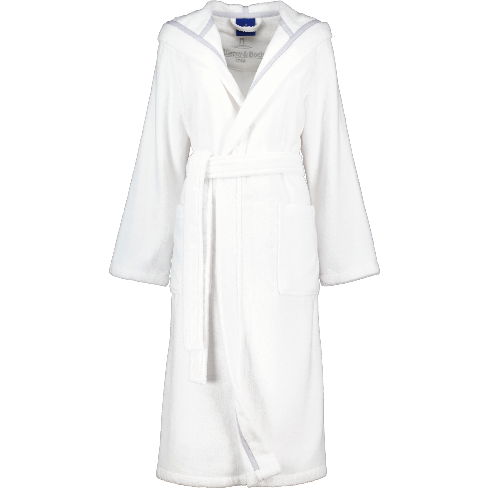 Villeroy & Boch Damen Bademantel Kapuze 2521 - Farbe: brilliant-white - 67 - M