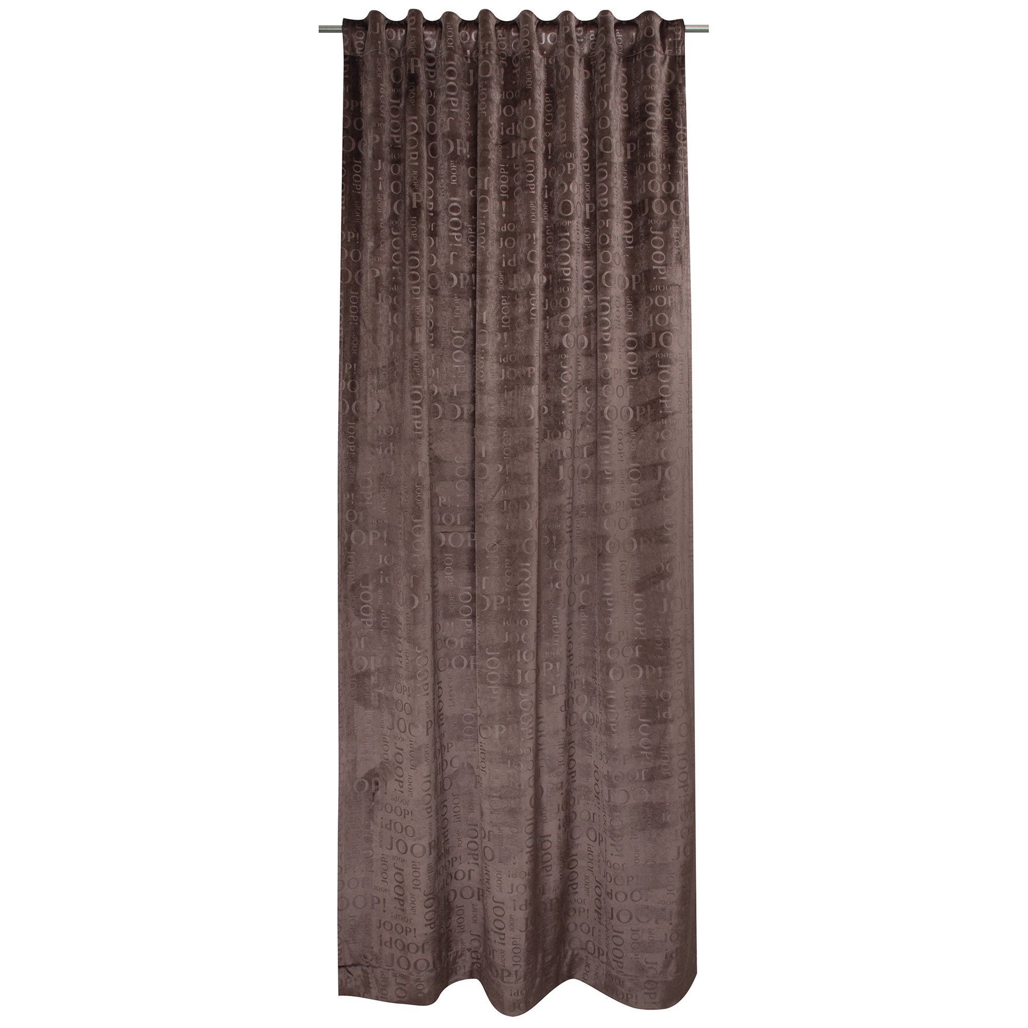 JOOP! Vorhang Gardine Match - verdecktes Schlaufenband - Größe: 140x250 cm - Farbe: Umbra - 020