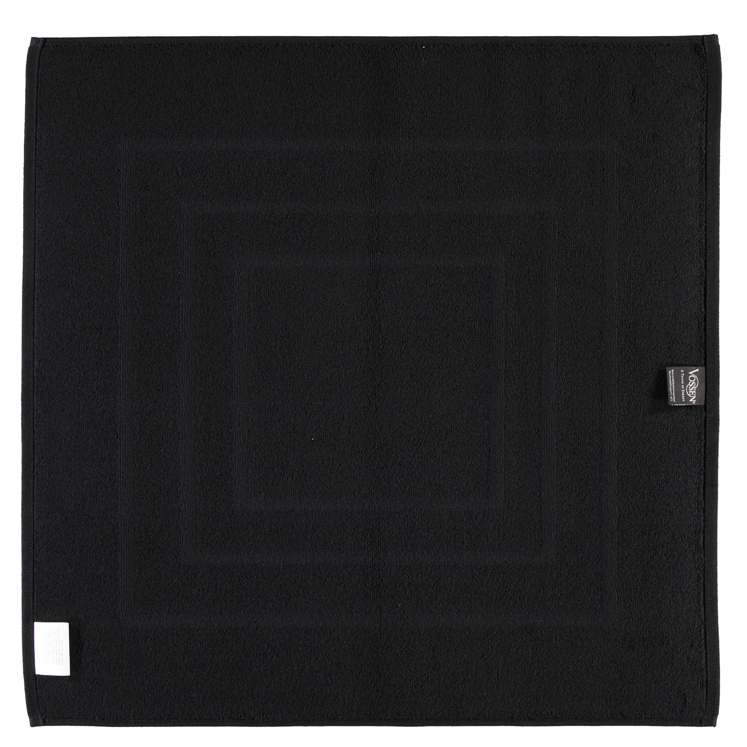 Vossen Badematten Feeling schwarz - 7900 - 60x60 cm