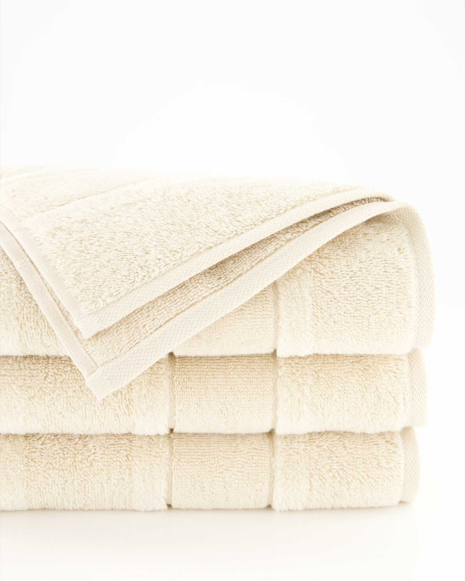 Cawö Handtücher Noblesse2 Uni 1002 beige - 370 - Gästetuch 30x50 cm