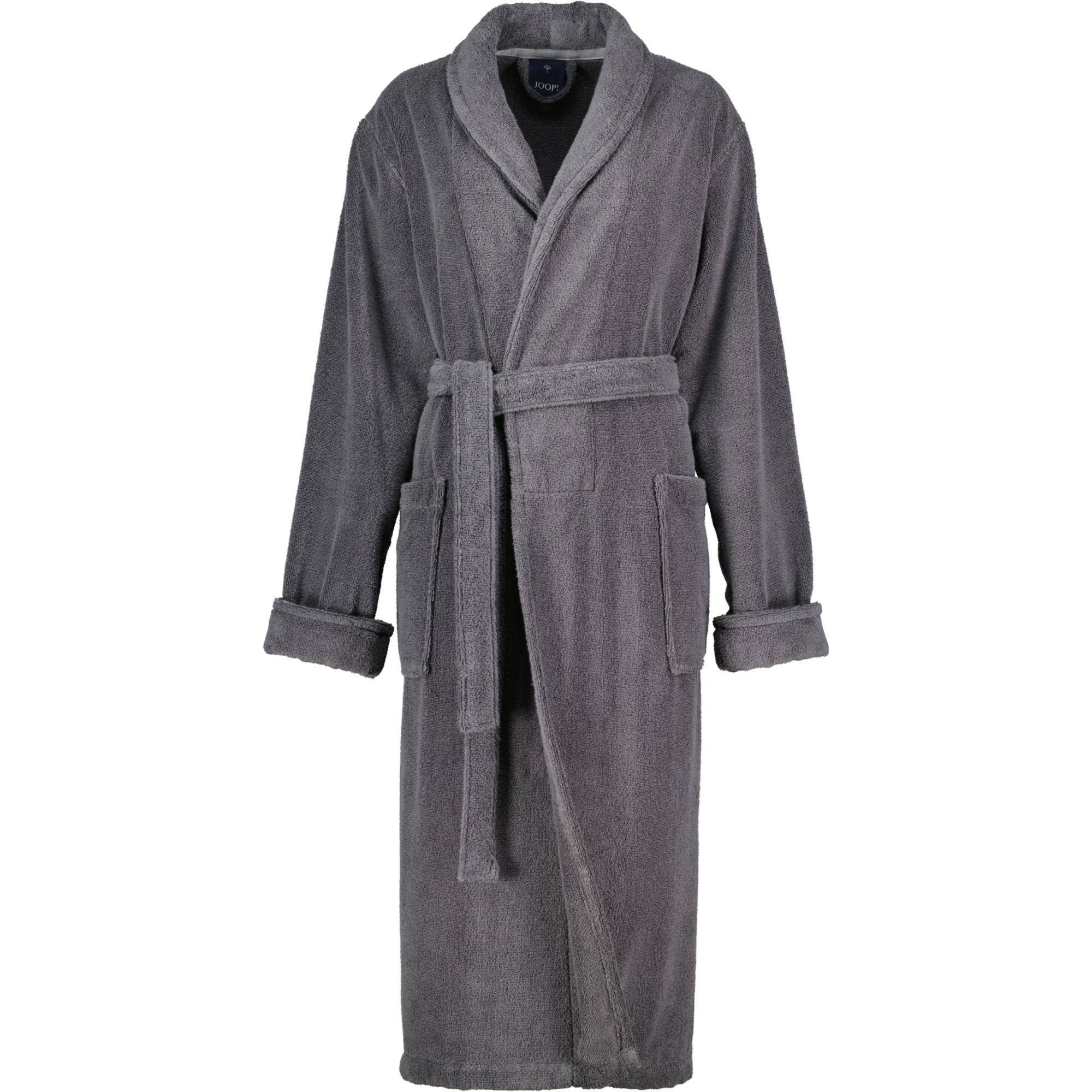 JOOP Damen Bademantel Schalkragen 1650 - Farbe: Anthrazit - 764 - L