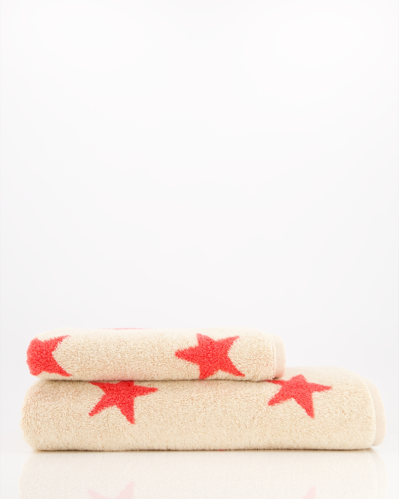 Cawö Handtücher NEW STARS Sterne groß 6260 beige/pink - 32