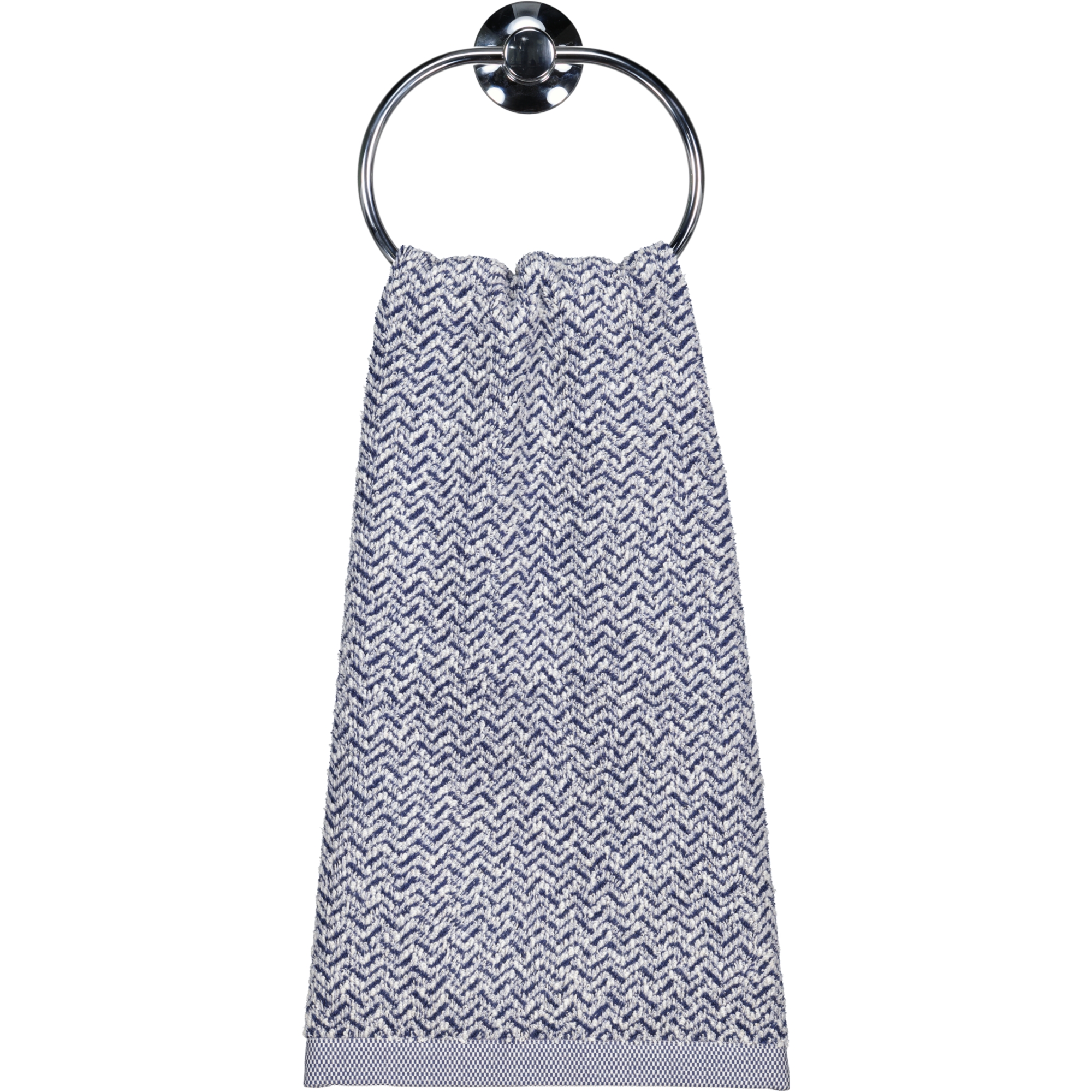 Möve Handtücher Brooklyn Fischgrat nature/deep sea - 042 - Handtuch 50x100 cm