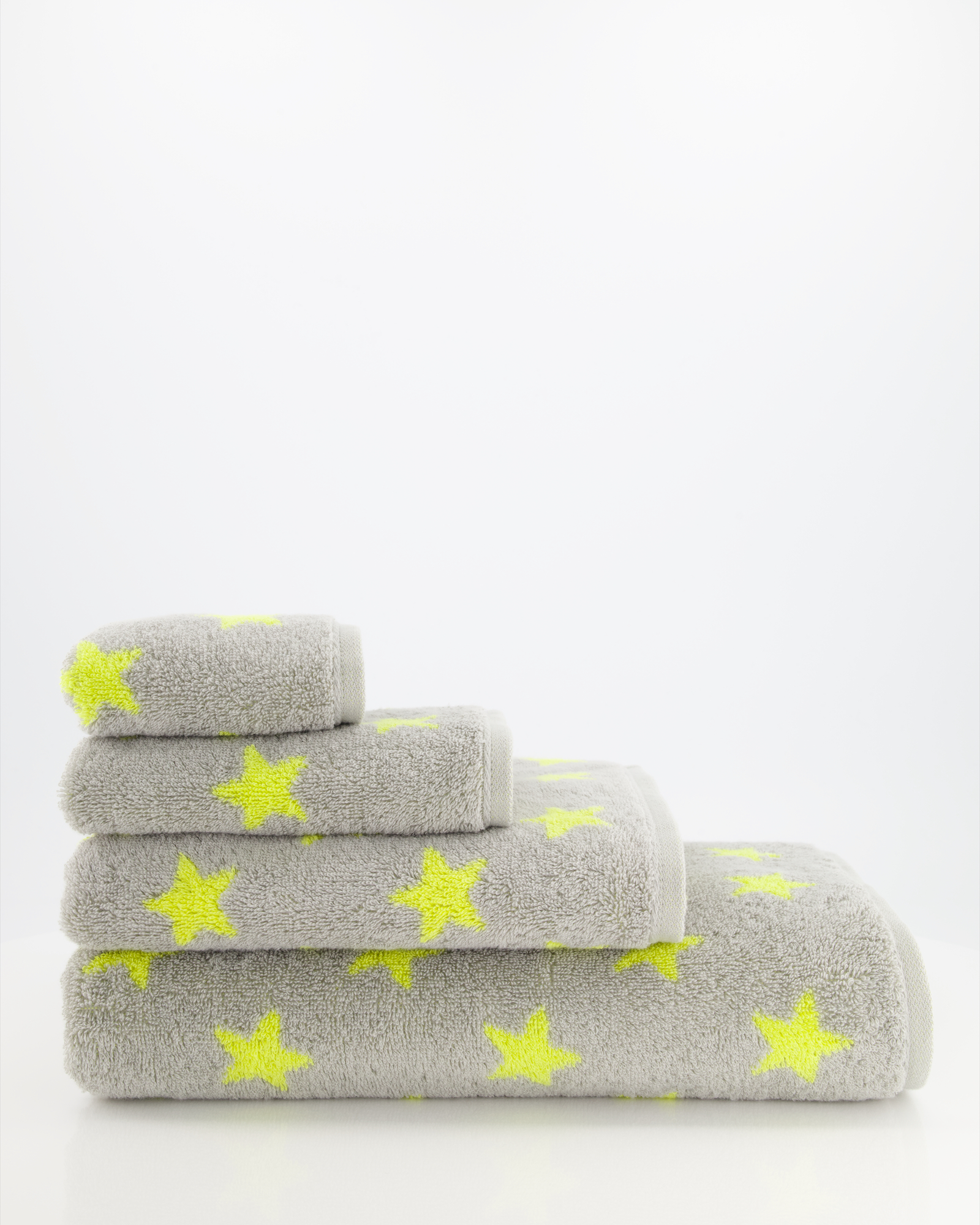 Cawö Handtücher NEW STARS Sterne klein 6261 platin/lime - 75