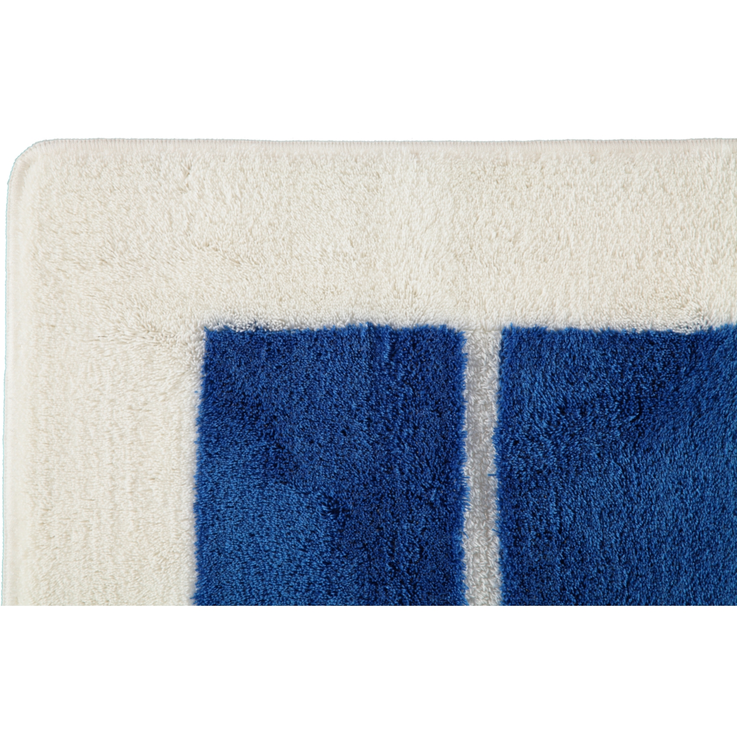 Rhomtuft RHOMY home Badteppiche Liberty weiß-blau - 844