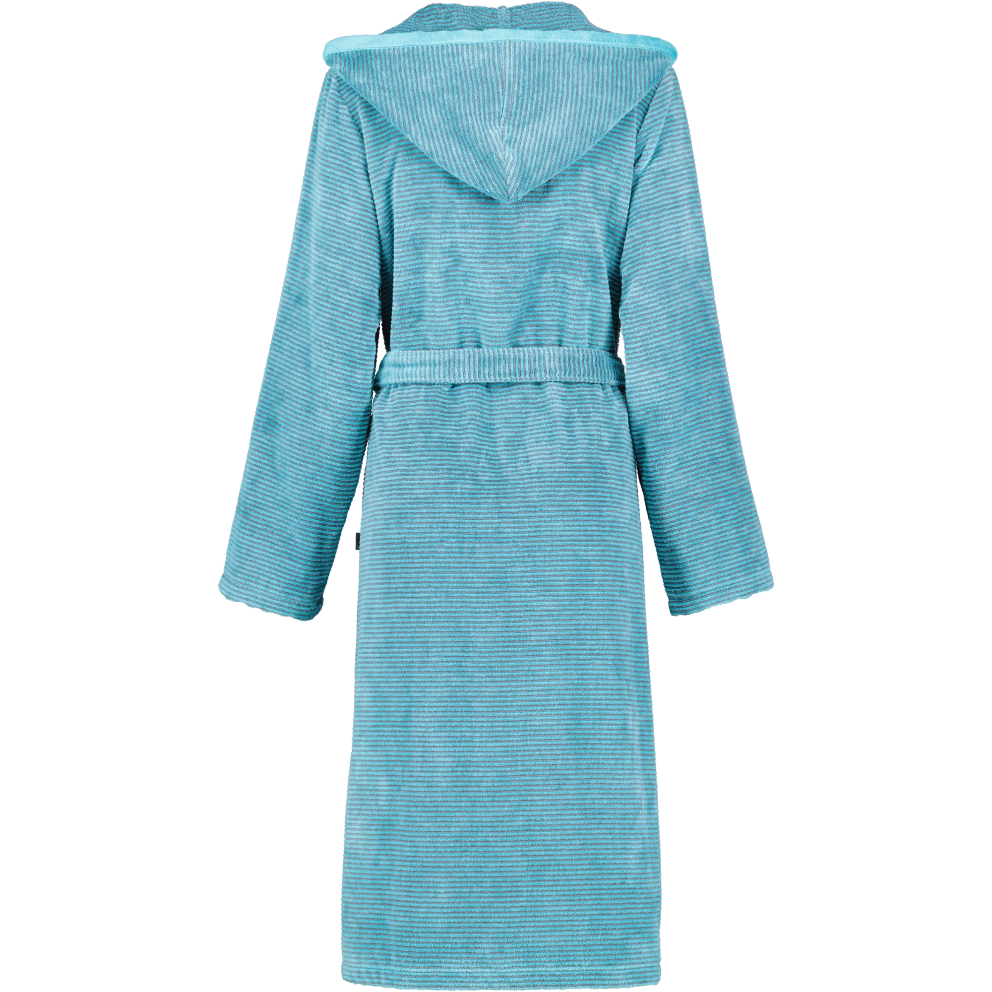 Cawö Bademäntel Damen Kapuze Two-Tone 6432 türkis - 47