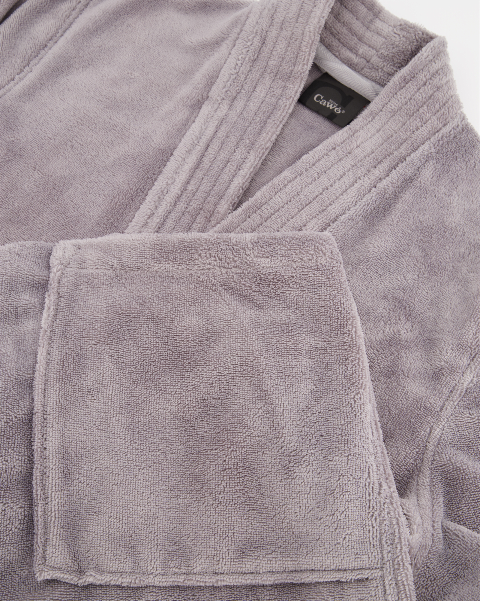 Cawö Home Herren Bademantel Kimono 800 - Farbe: graphit - 73 - L