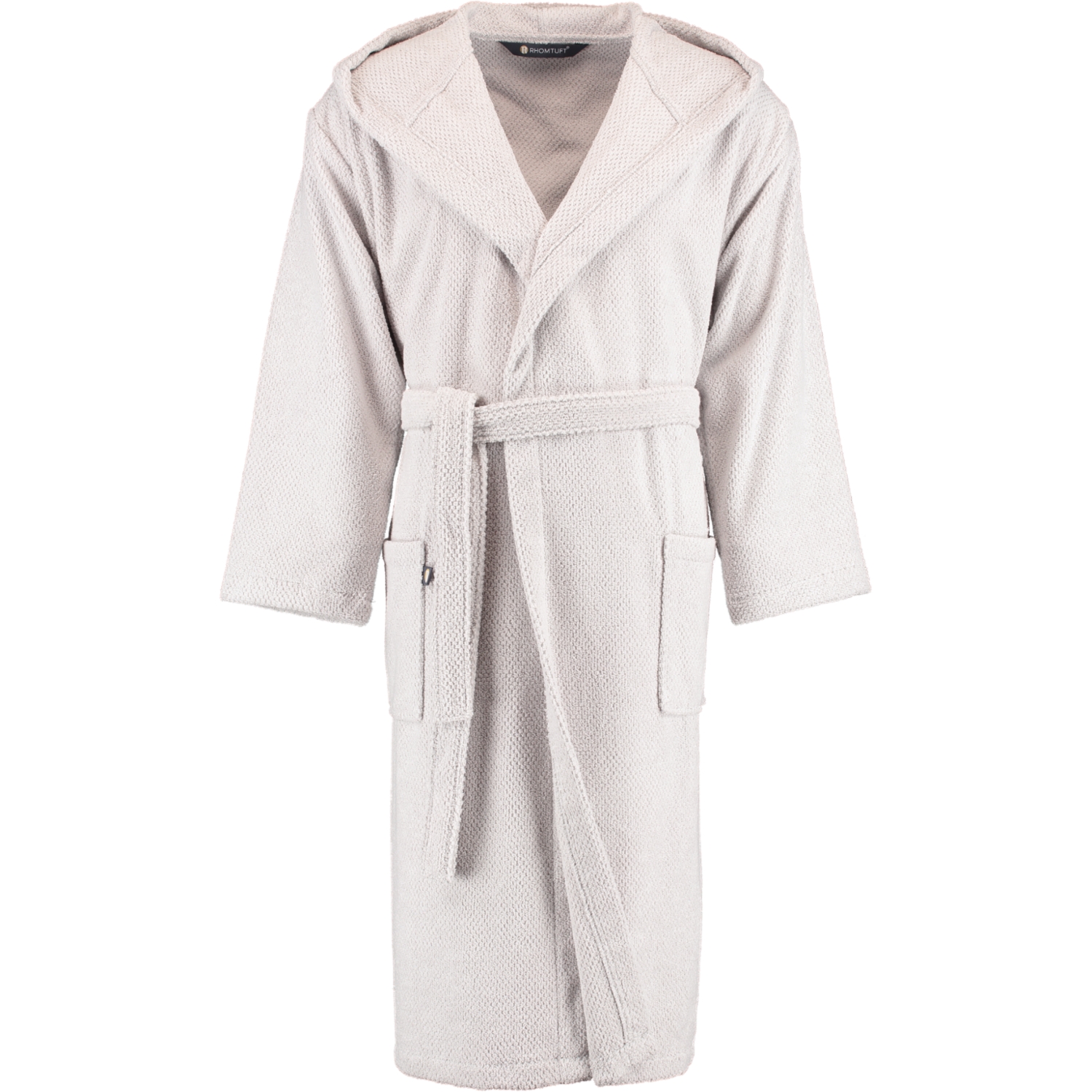 Rhomtuft RHOMTUFT Bademäntel unisex Kapuze Baronesse perlgrau - 11