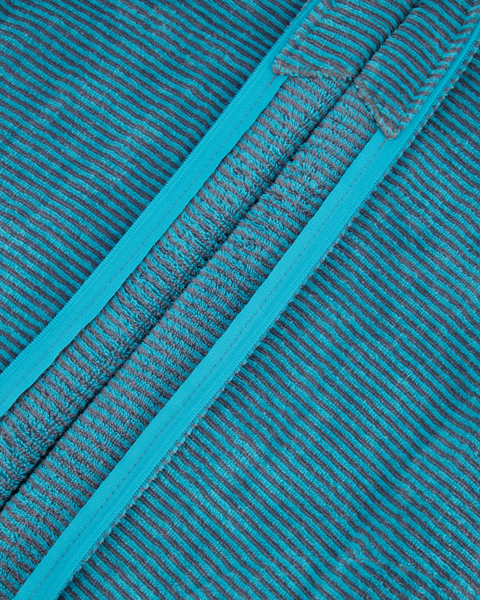 Cawö Bademäntel Damen Kapuze Two-Tone 6432 türkis - 47