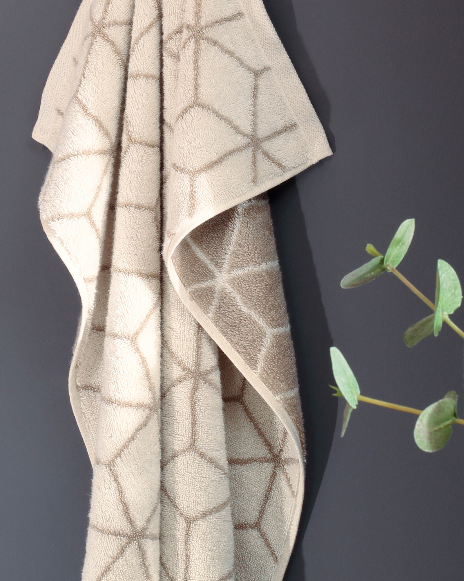 Villeroy & Boch Handtücher Coordinates Carré 2557 - Farbe: cashmere - 33 - Duschtuch 80x150 cm