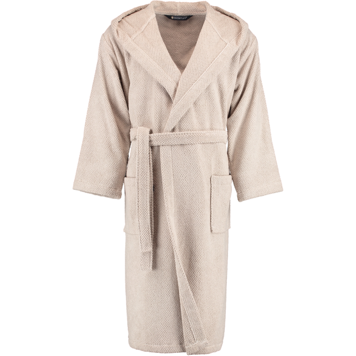 Rhomtuft RHOMTUFT Bademäntel unisex Kapuze Baronesse stone - 320