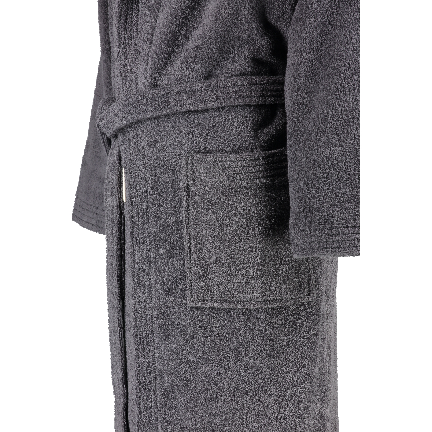 Rhomtuft - Bademantel Sir & Lady - Unisex - Farbe: zinn - 02 - XL