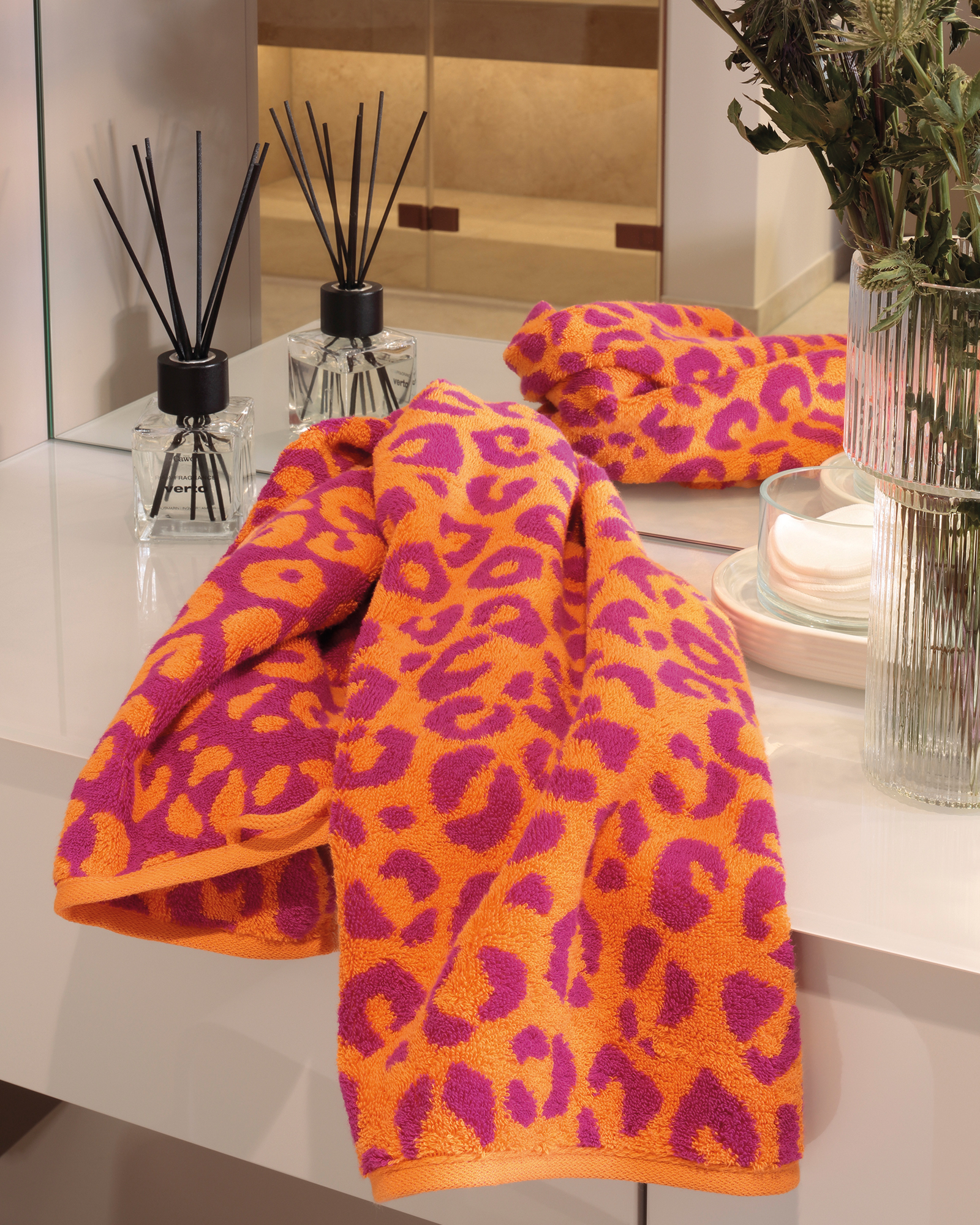 Cawö Home Bademäntel Damen Kurzmantel mit Kapuze Leo 851 pink - 23 - L