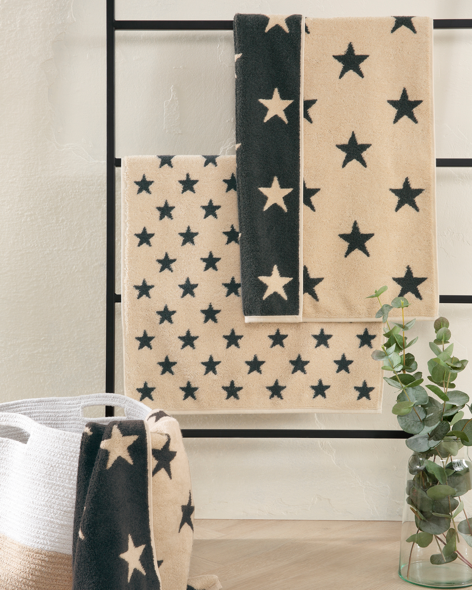 Cawö Handtücher NEW STARS Sterne groß 6260 platin/weiß - 76