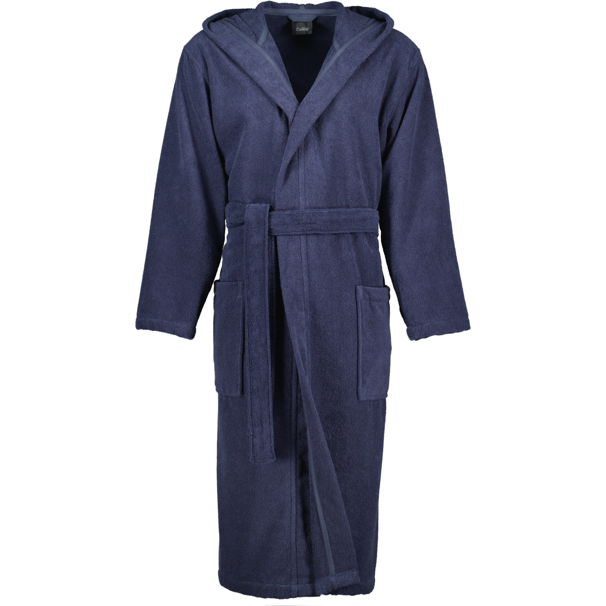 Cawö Home Herren Bademantel Kapuze 829 - Farbe: blau - 17 - XL