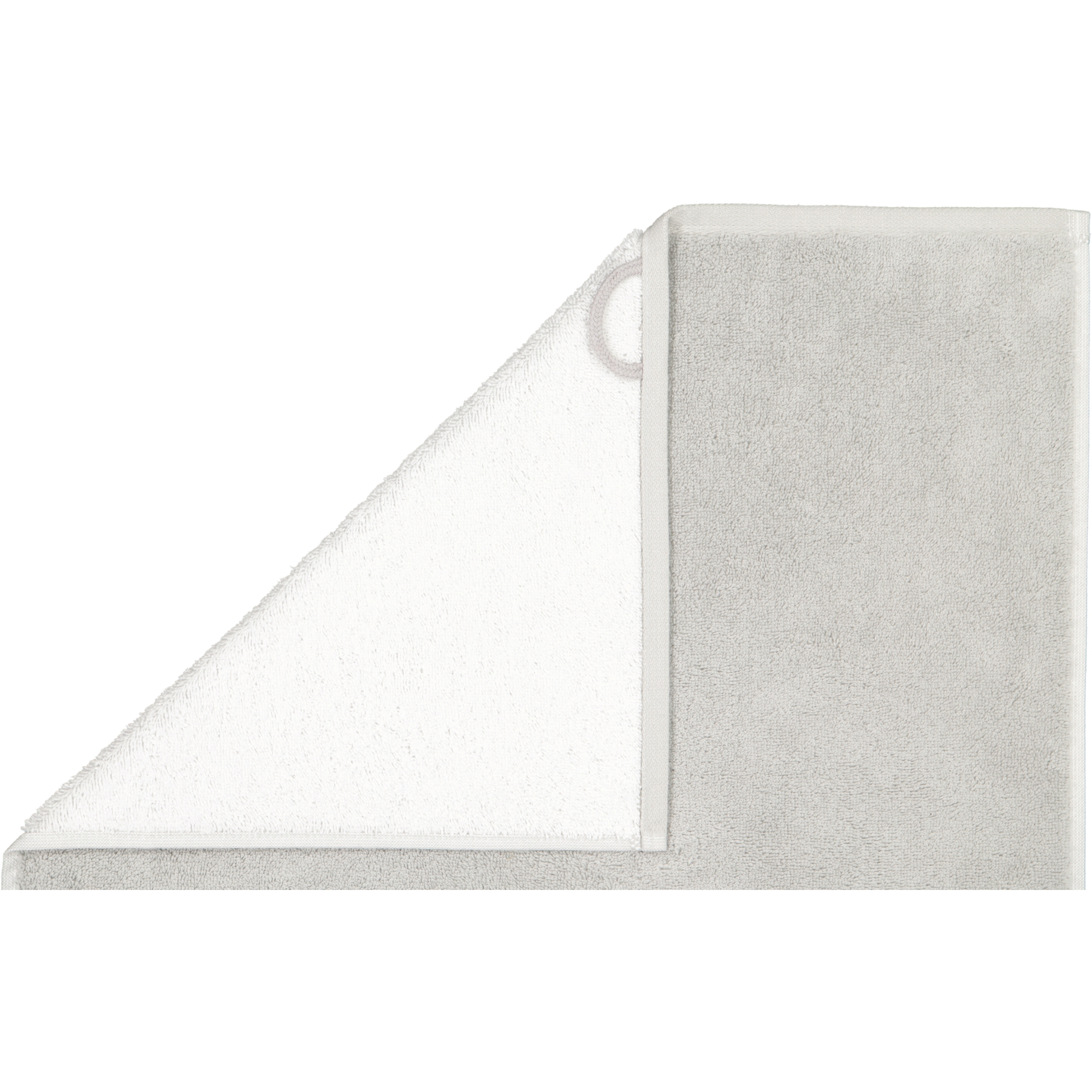 JOOP! Classic - Doubleface 1600 - Farbe: Silber - 76 - Waschhandschuh 16x22 cm