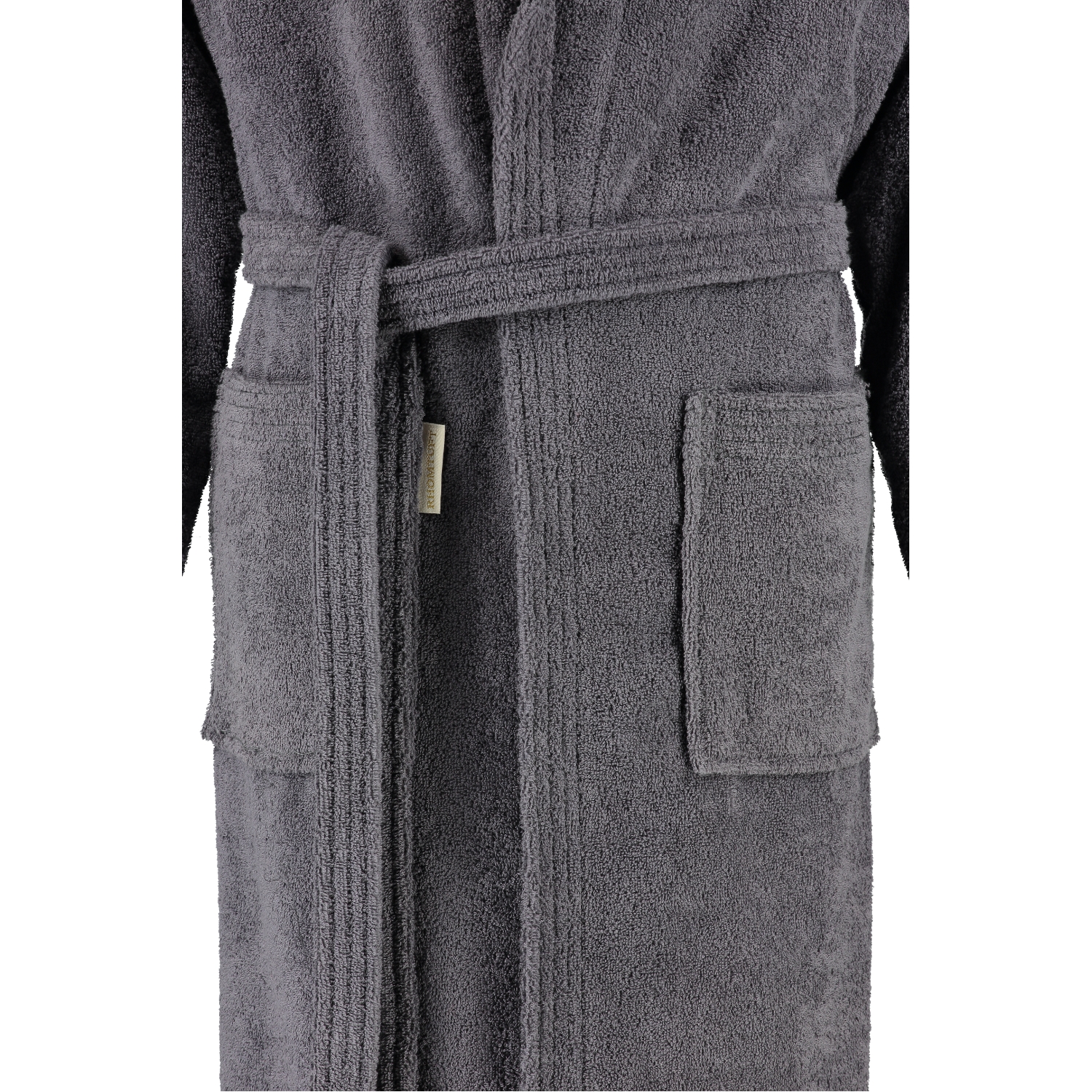 Rhomtuft - Bademantel Sir & Lady - Unisex - Farbe: zinn - 02 - XL